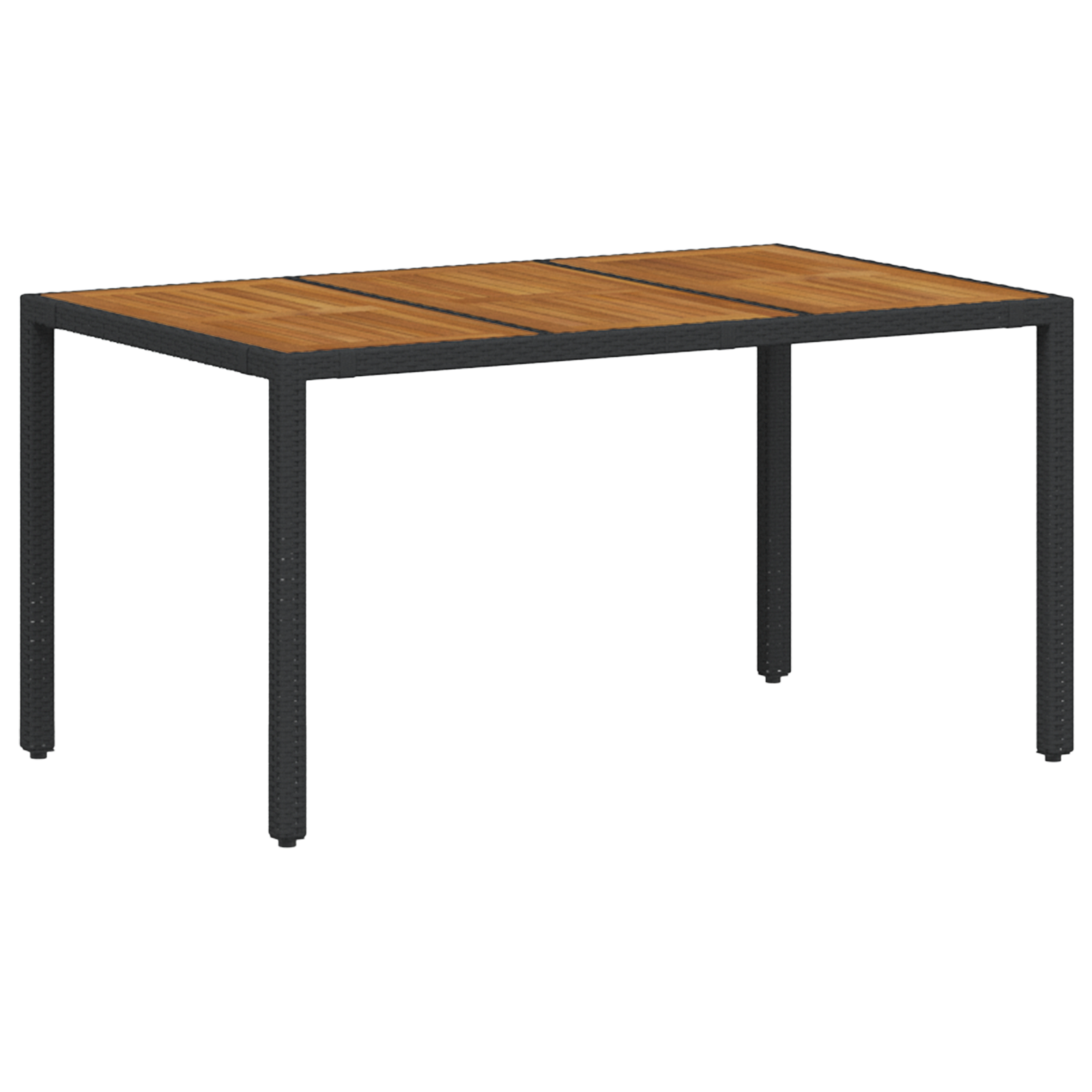 Set de dining pentru grădină  cu 5 piese Poliratan negru GartenMobel Dekor