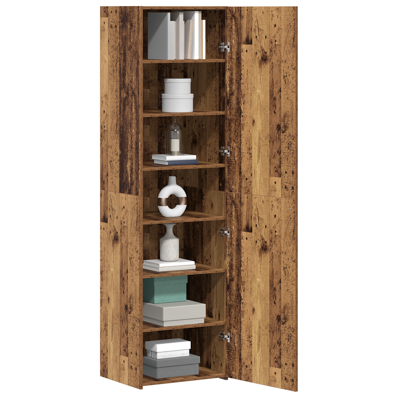Bibliotecă Lemn Vechi 50x42.5x185 cm Lemn Prelucrat GartenMobel Dekor