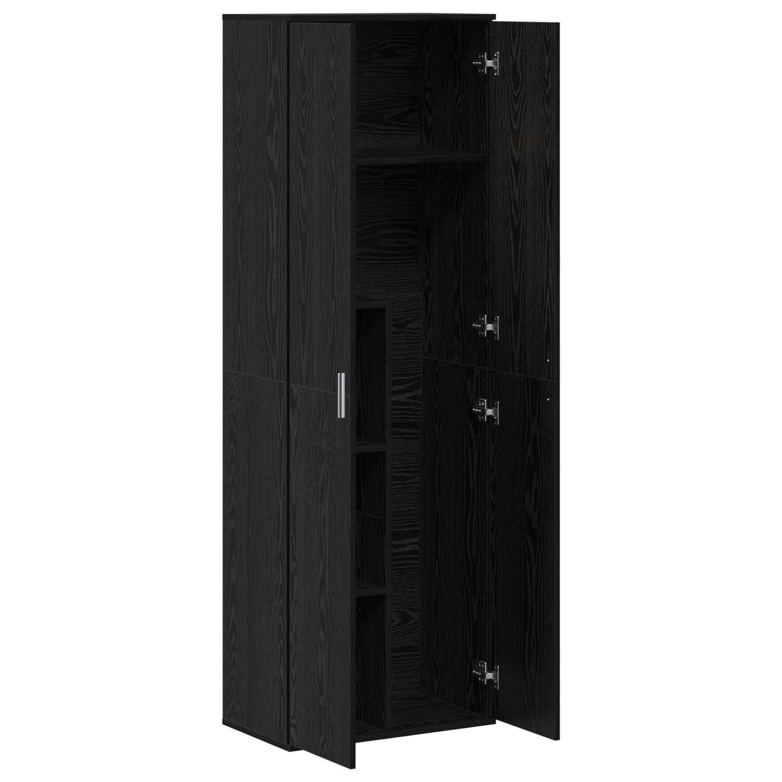 Dulap înalt Stejar Negru 60x35x180 cm Lemn prelucrat GartenMobel Dekor