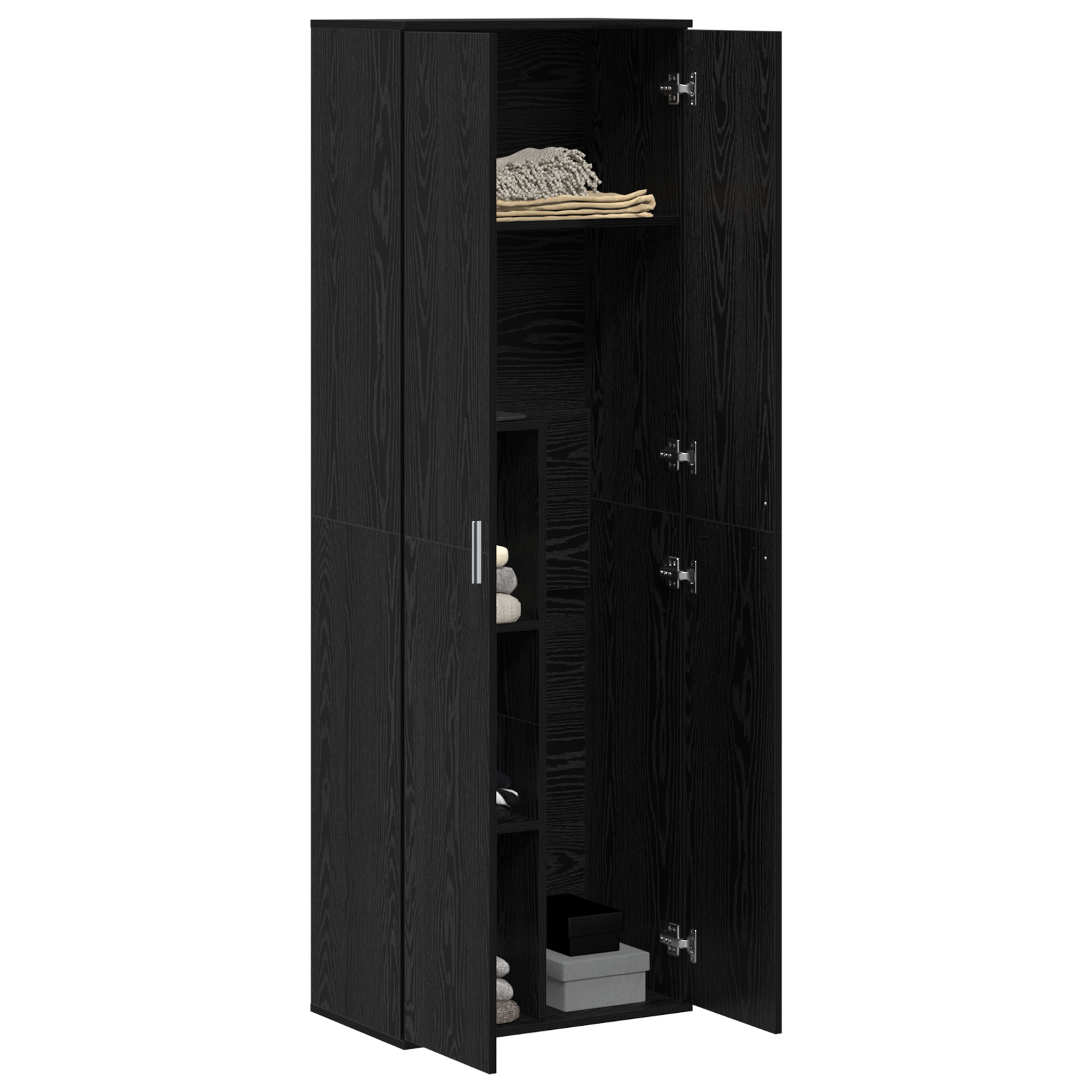 Dulap înalt Stejar Negru 60x35x180 cm Lemn prelucrat GartenMobel Dekor