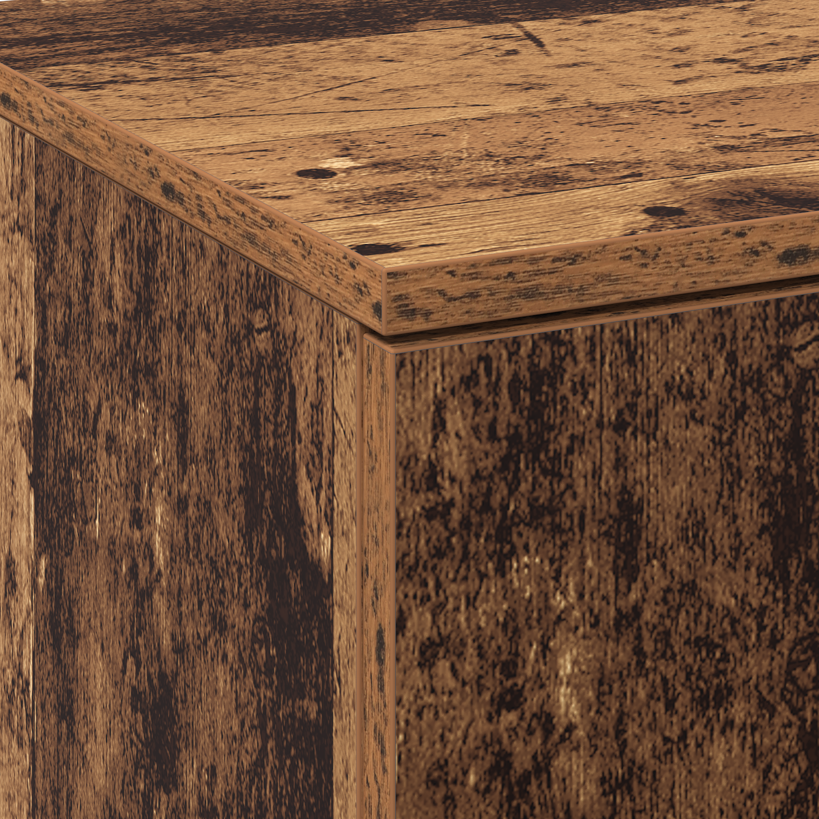 Highboard Lemn Vechi 70x35x180 cm Lemn Prelucrat GartenMobel Dekor
