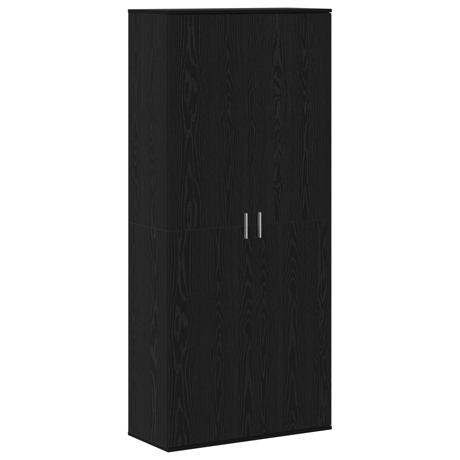Highboard Stejar Negru 80x35x180 cm Lemn prelucrat GartenMobel Dekor