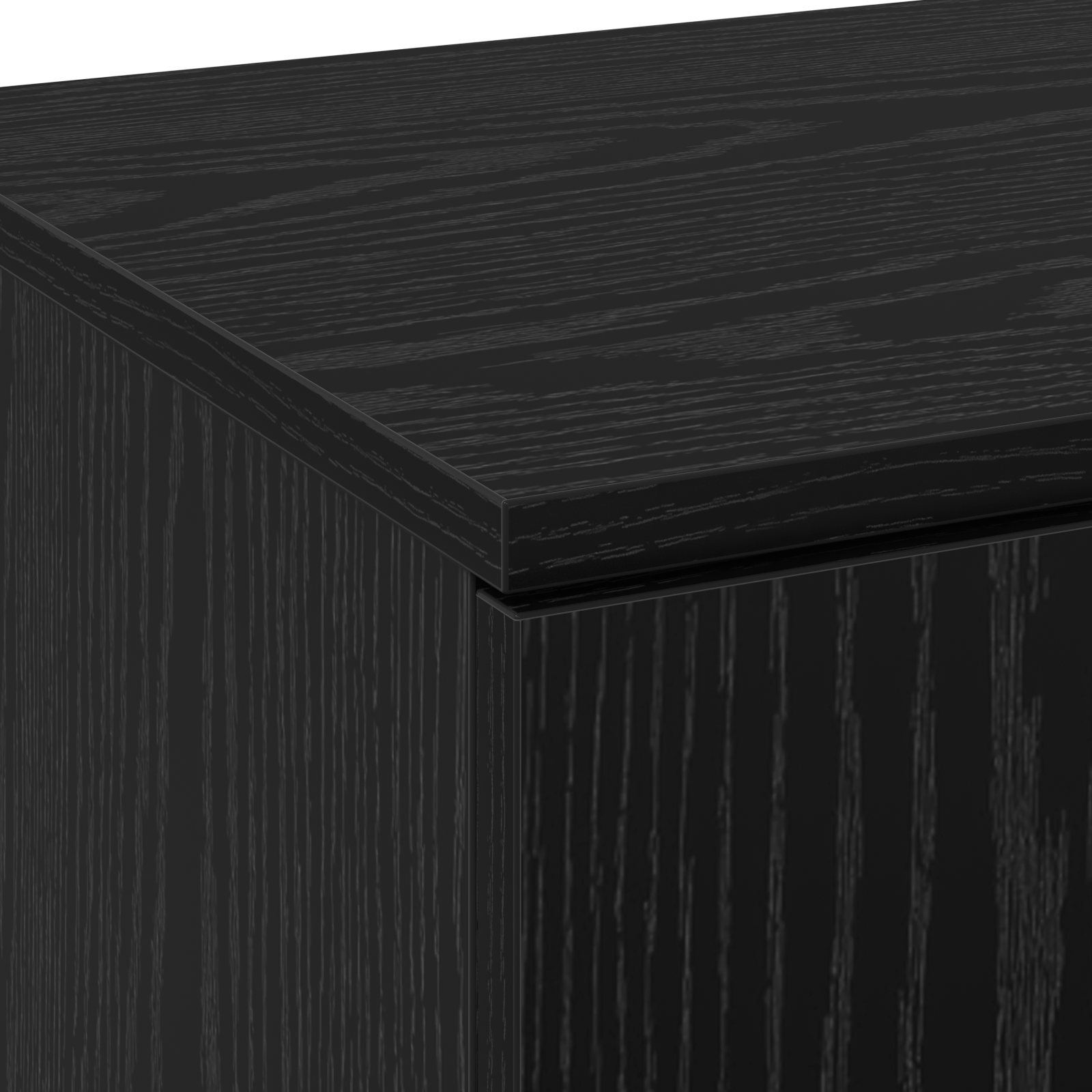 Highboard Stejar Negru 80x35x180 cm Lemn prelucrat GartenMobel Dekor