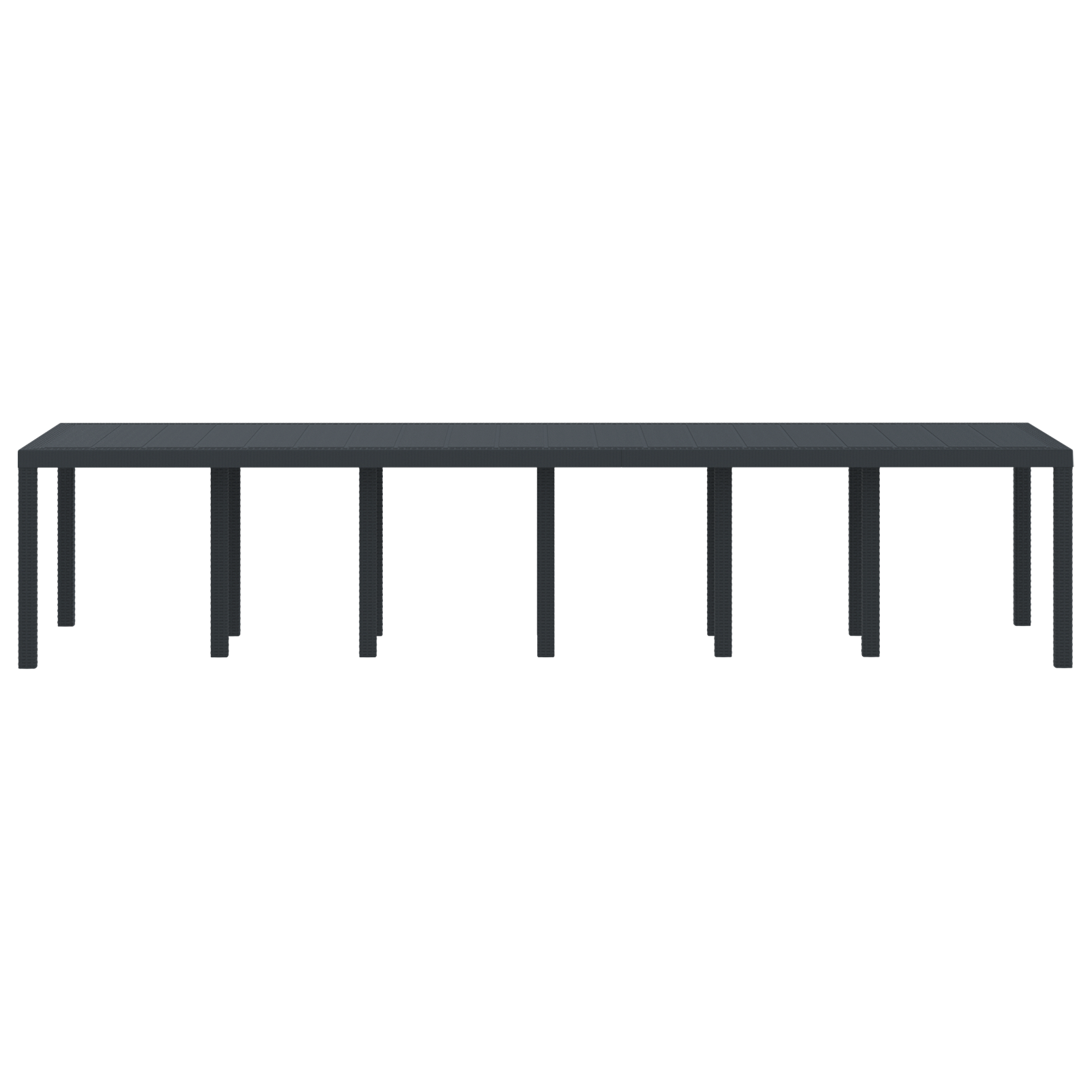 Masă de Grădină Antracit 350x100x73 cm Poli Ratan GartenMobel Dekor