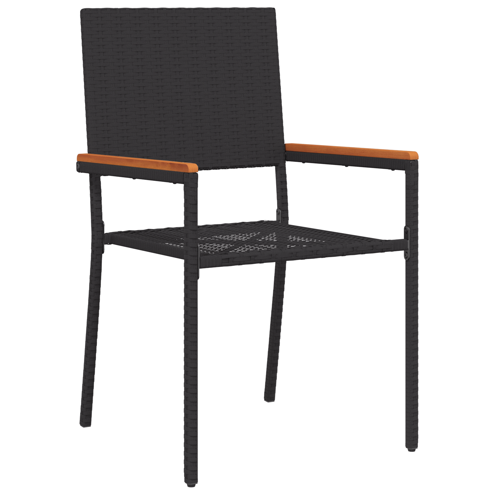 Set de dining pentru grădină cu 9 piese din poliratan negru GartenMobel Dekor