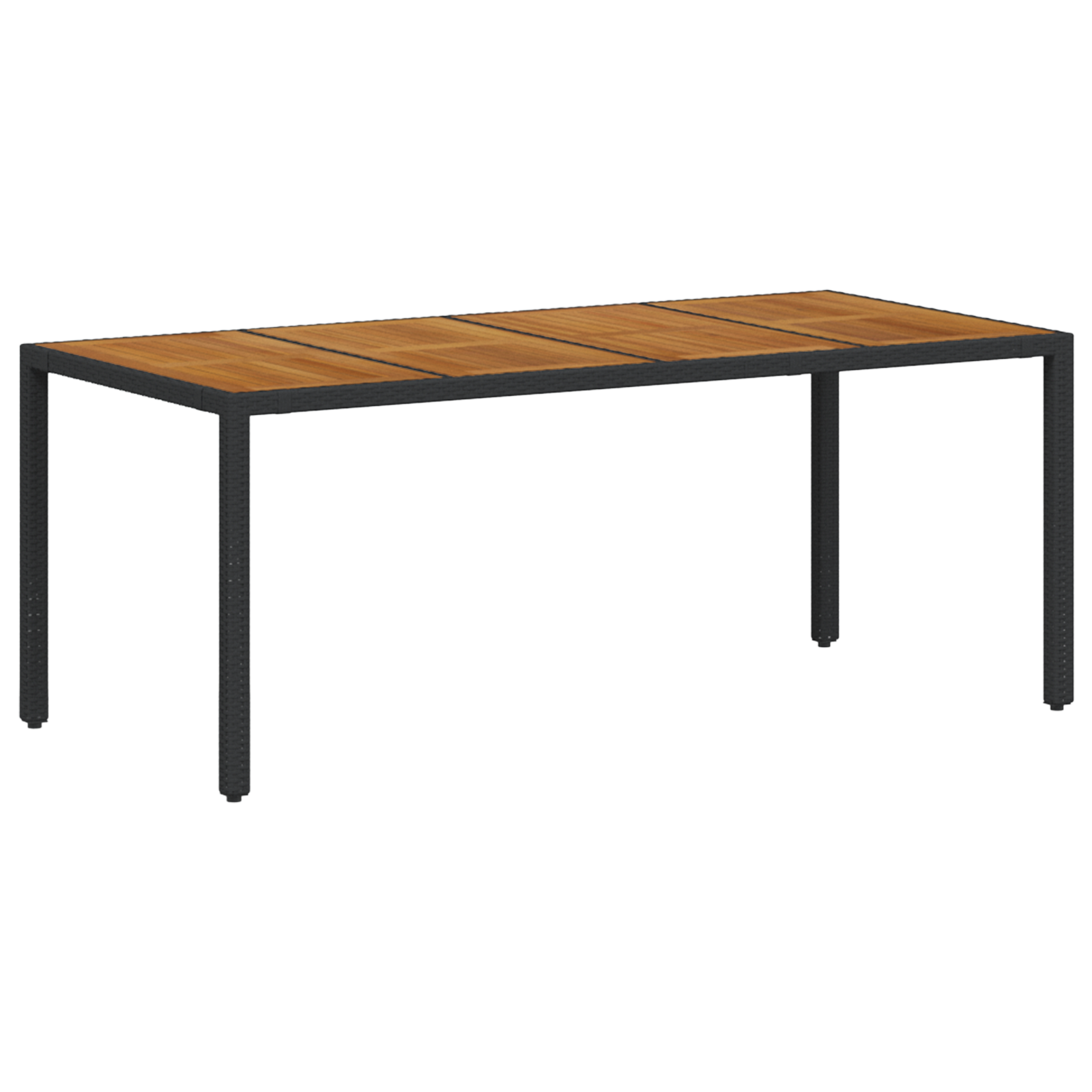 Set de dining pentru grădină cu 9 piese din poliratan negru GartenMobel Dekor