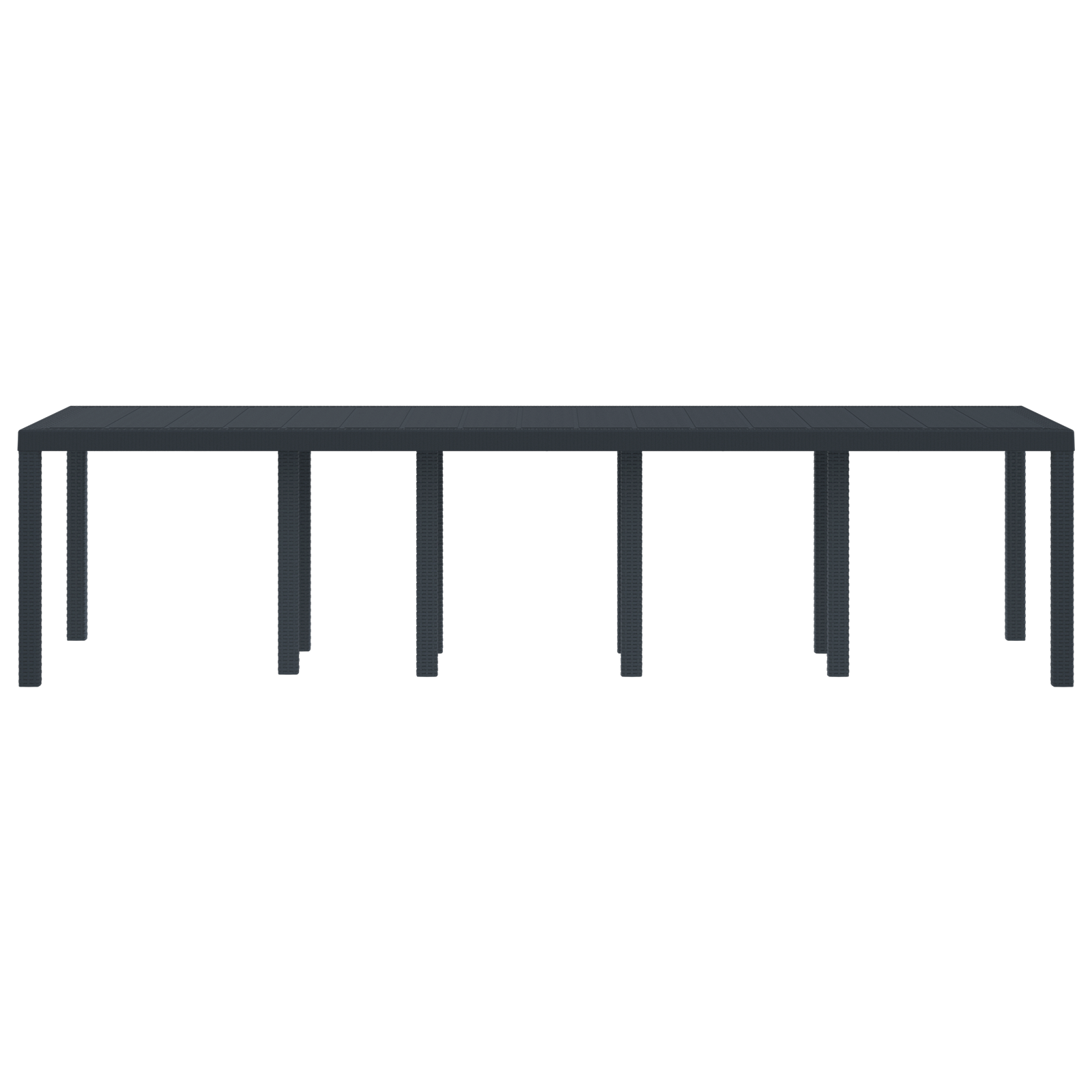 Masă de grădină  antracit 300x100x73 cm Poly Rattan, Masă de grădină  antracit 150x100x73 cm Poly Rattan GartenMobel Dekor
