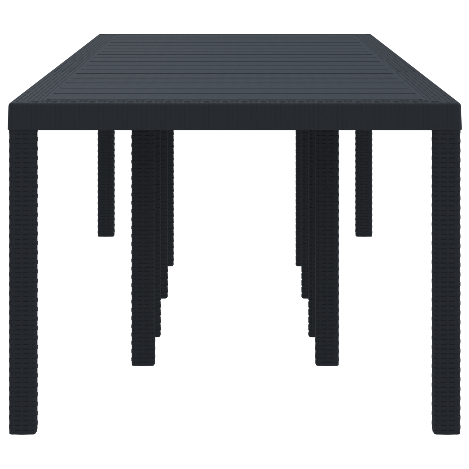 Masă de grădină  antracit 300x100x73 cm Poly Rattan, Masă de grădină  antracit 150x100x73 cm Poly Rattan GartenMobel Dekor