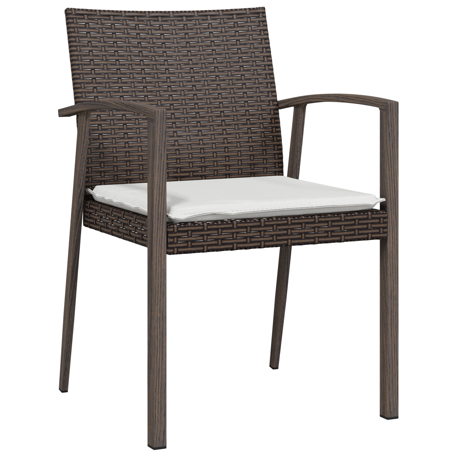 Set de 3 Maro Ratan PE Mediu Robust Dreptunghiular Modern GartenMobel Dekor