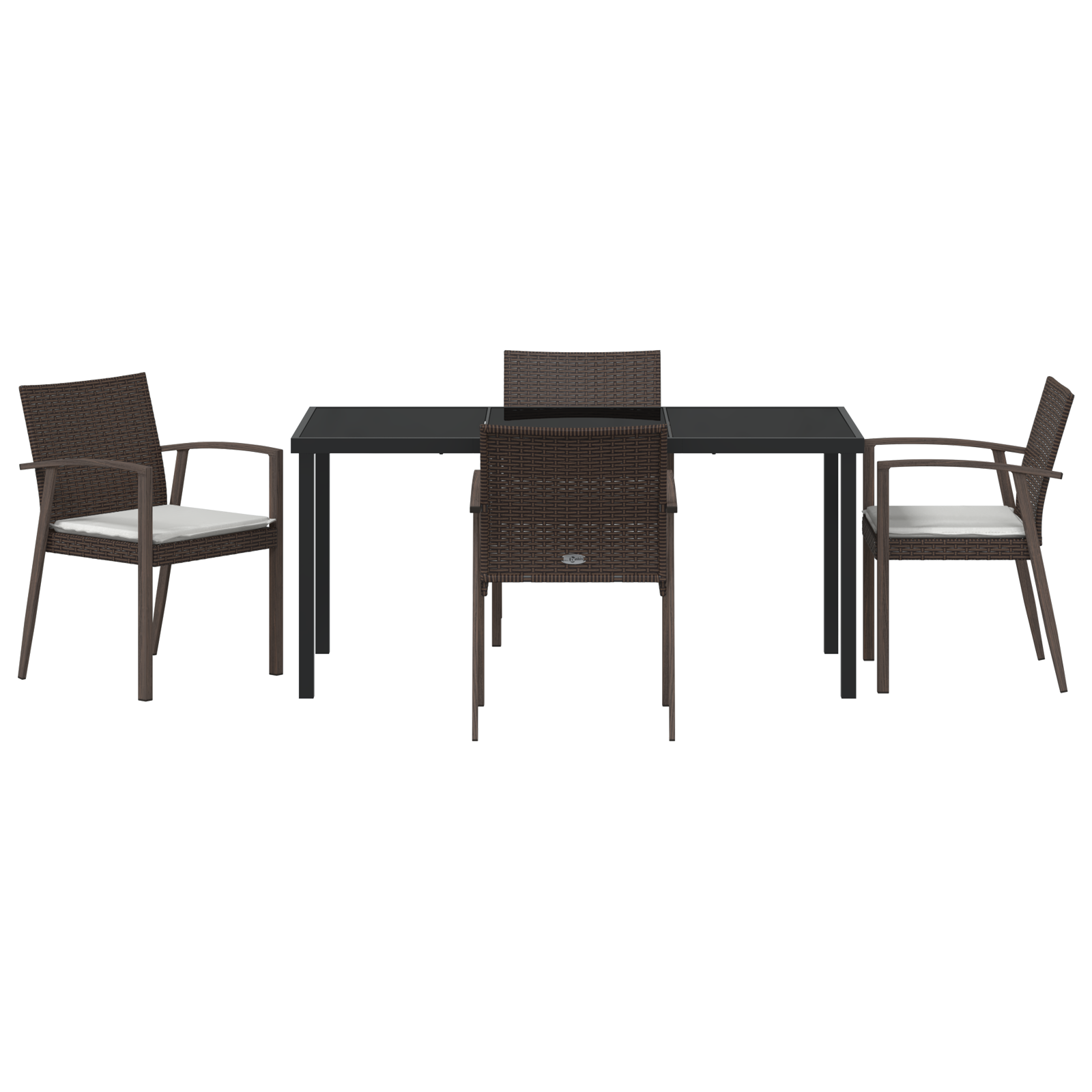 Set de 3 Maro Ratan PE Mediu Robust Dreptunghiular Modern GartenMobel Dekor