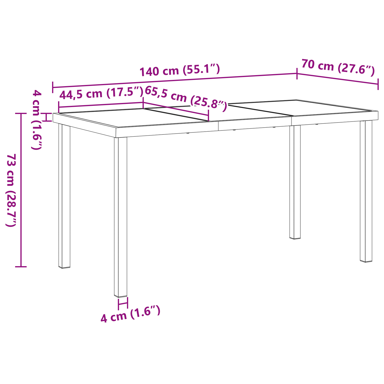 Set de dining pentru grădină 5 piese cu perne Bej Poliratan GartenMobel Dekor
