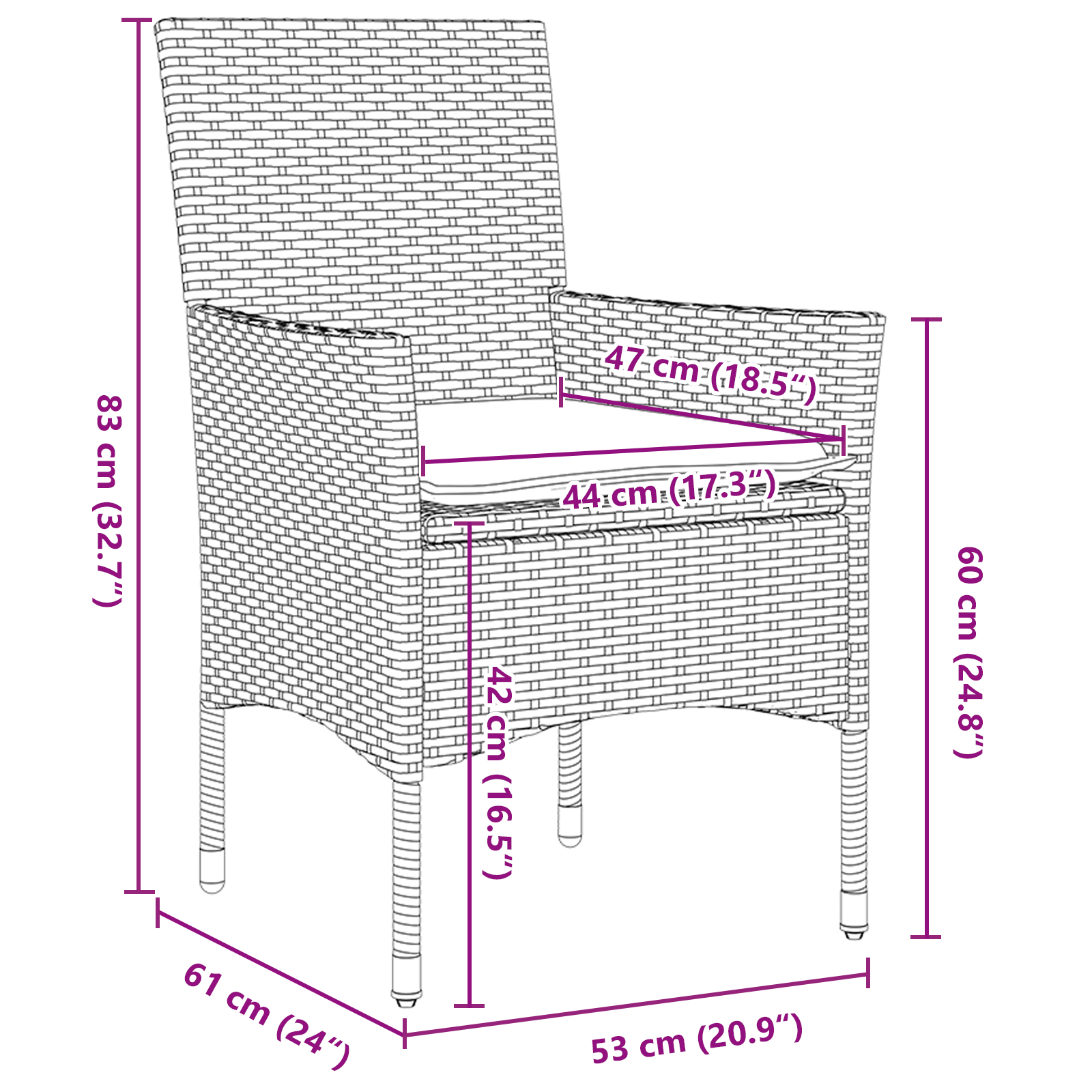 Set de Dining Grădină  5 Piese cu Perne Bej din Ratan Poliester, Masă Grădină  Neagră 80x80x73 cm din Sticlă Temperată GartenMobel Dekor