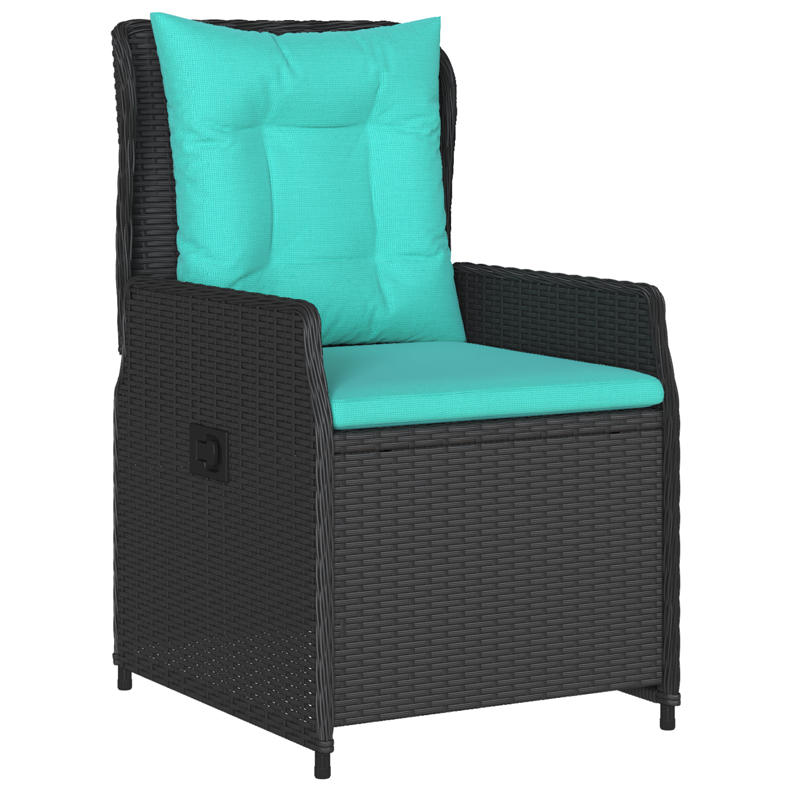 Set de 7 piese pentru dining în grădină, poliratan negru GartenMobel Dekor