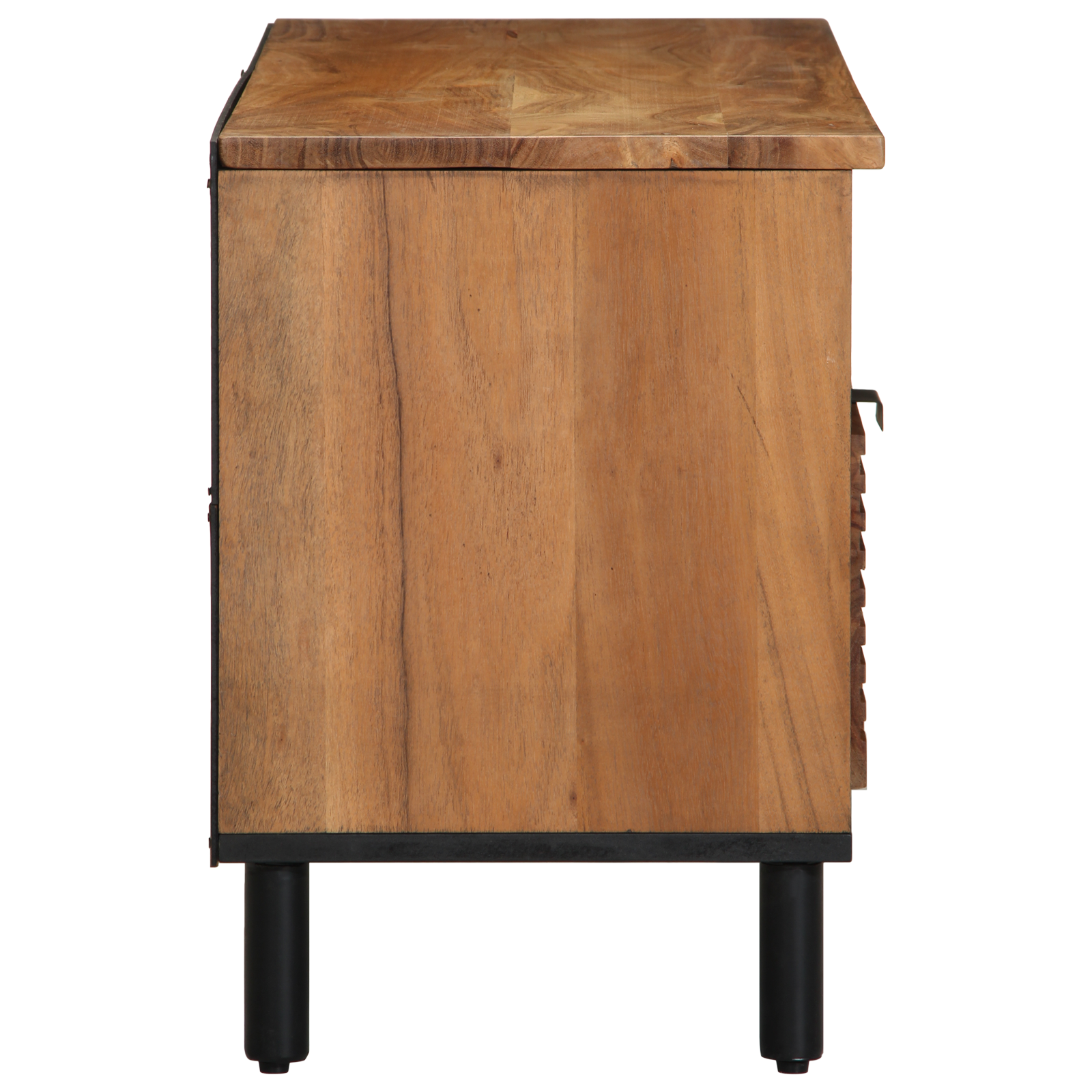 Cabină TV 100x33,5x46 cm Din Lemn Solid de Acacia GartenMobel Dekor