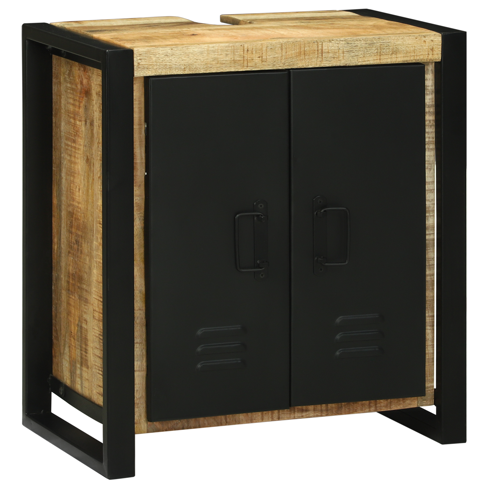 Cabinet Chiuvetă 55x35x60 cm Lemn Solid Mango Brut GartenMobel Dekor