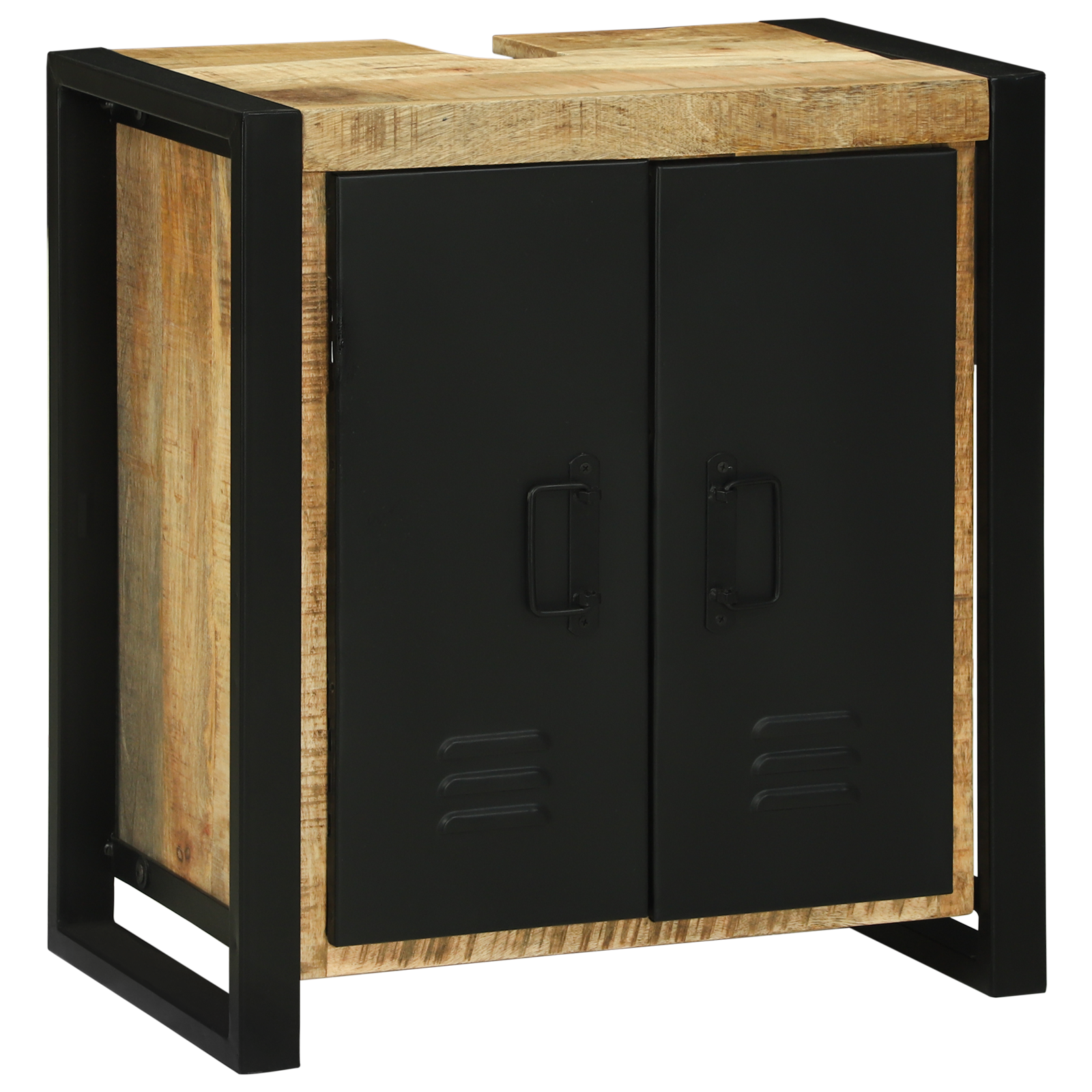 Cabinet Chiuvetă 55x35x60 cm Lemn Solid Mango Brut GartenMobel Dekor