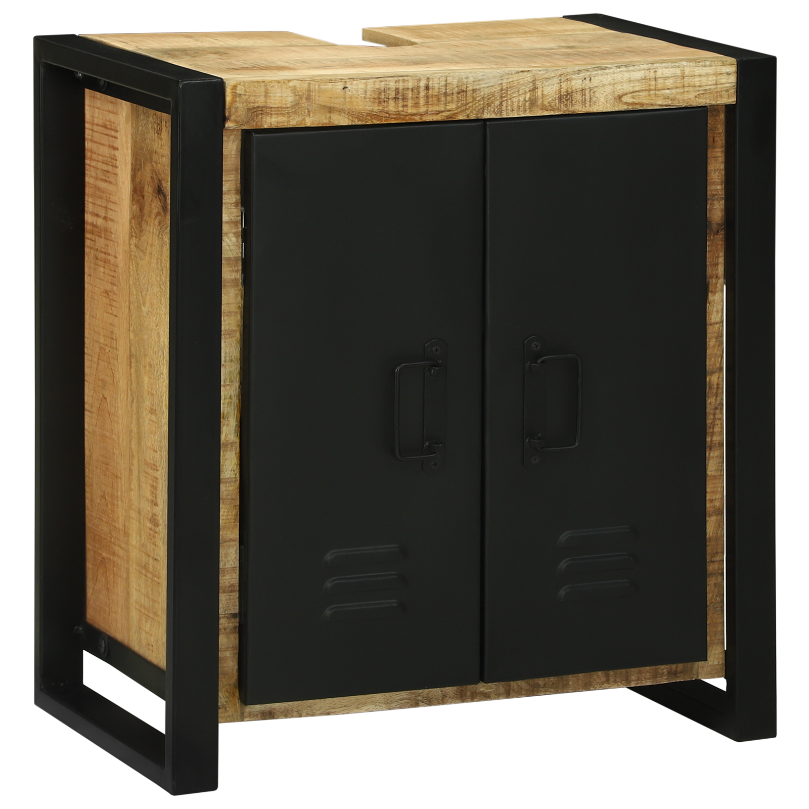 Cabinet Chiuvetă 55x35x60 cm Lemn Solid Mango Brut GartenMobel Dekor
