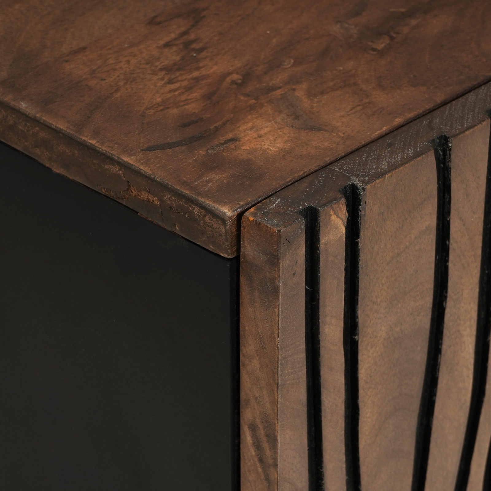 Cabinet TV 105x33.5x46 cm Lemn masiv de mango GartenMobel Dekor