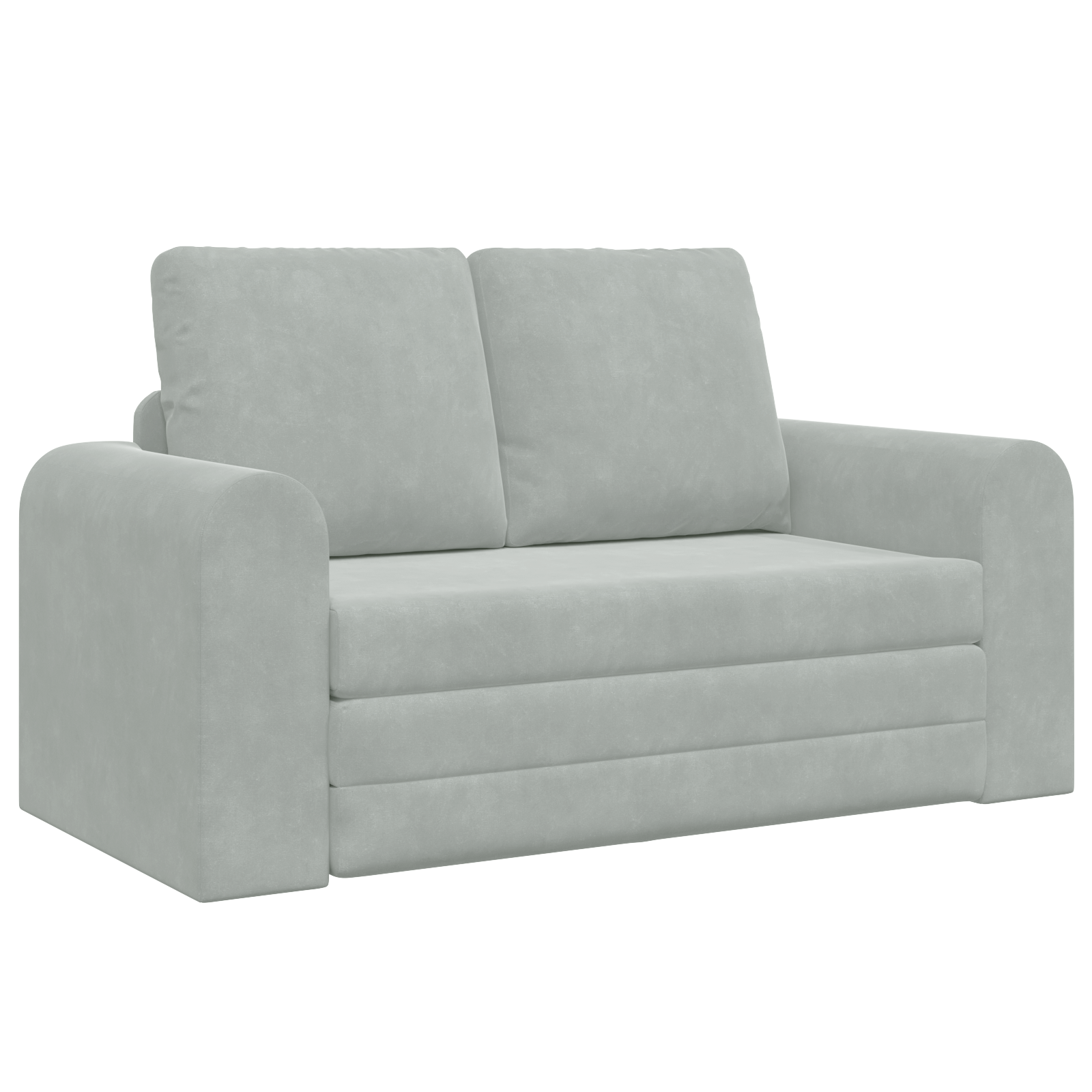 Canapea Pat 2 în 1 Gri Deschis 148x71x83 cm Catifea GartenMobel Dekor