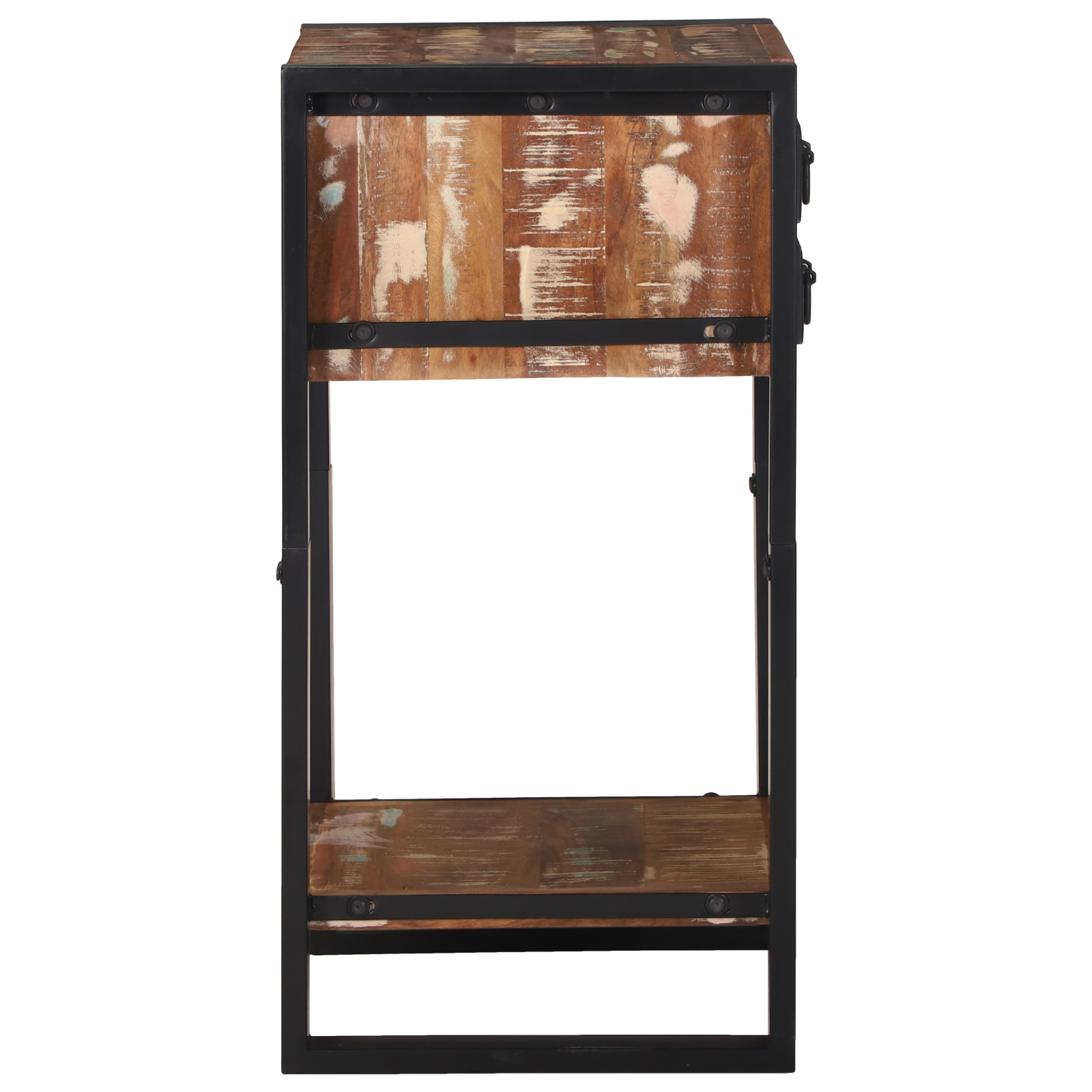 Stand telefonic Multicolor 40x40x80 cm Lemn solid recuperat GartenMobel Dekor