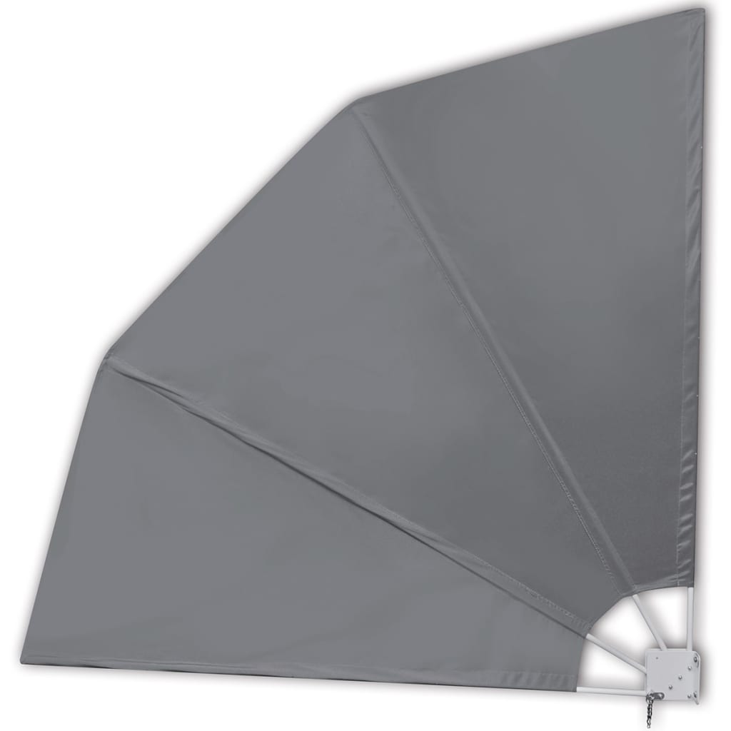 Copertină laterală pliabilă de balcon, gri, 210x210 cm GartenMobel Dekor