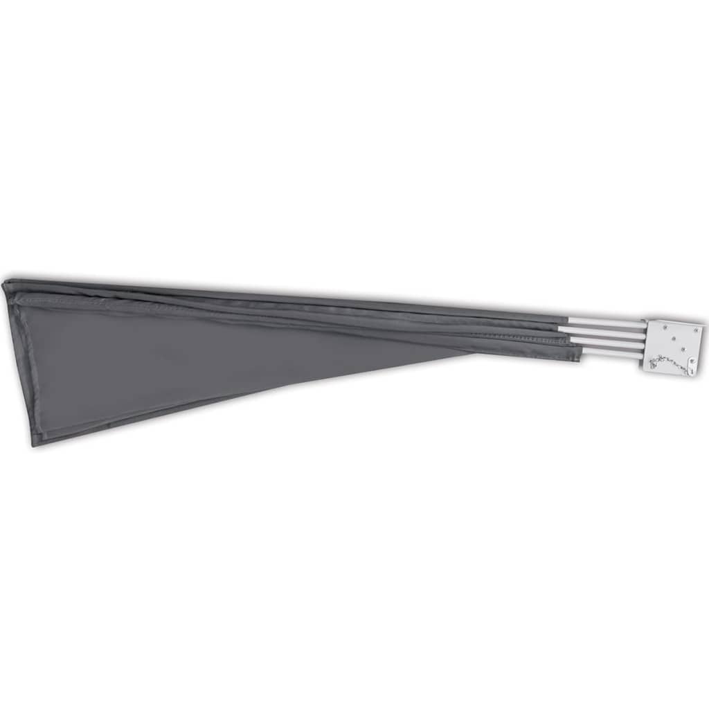 Copertină laterală pliabilă de balcon, gri, 210x210 cm GartenMobel Dekor
