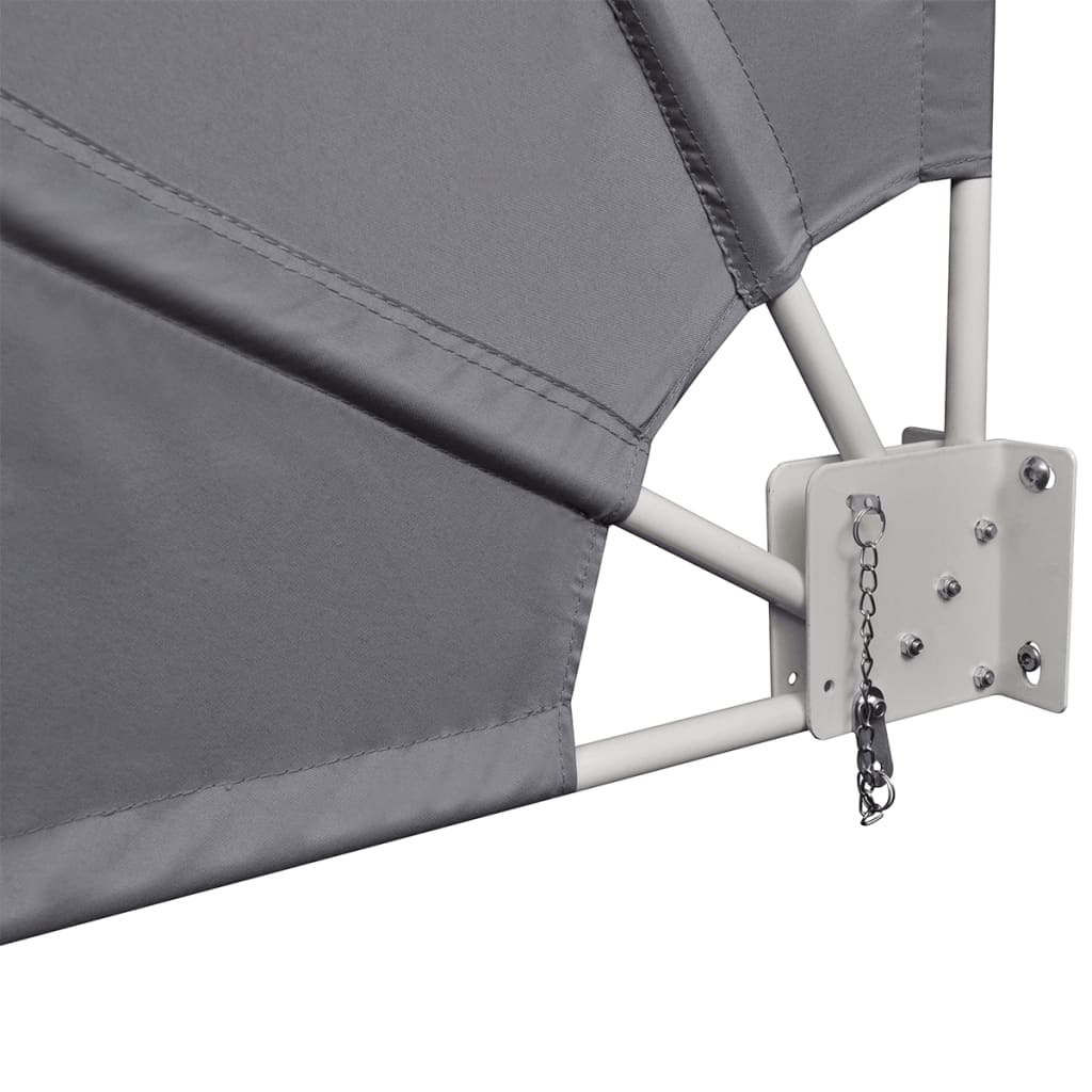 Copertină laterală pliabilă de balcon, gri, 210x210 cm GartenMobel Dekor
