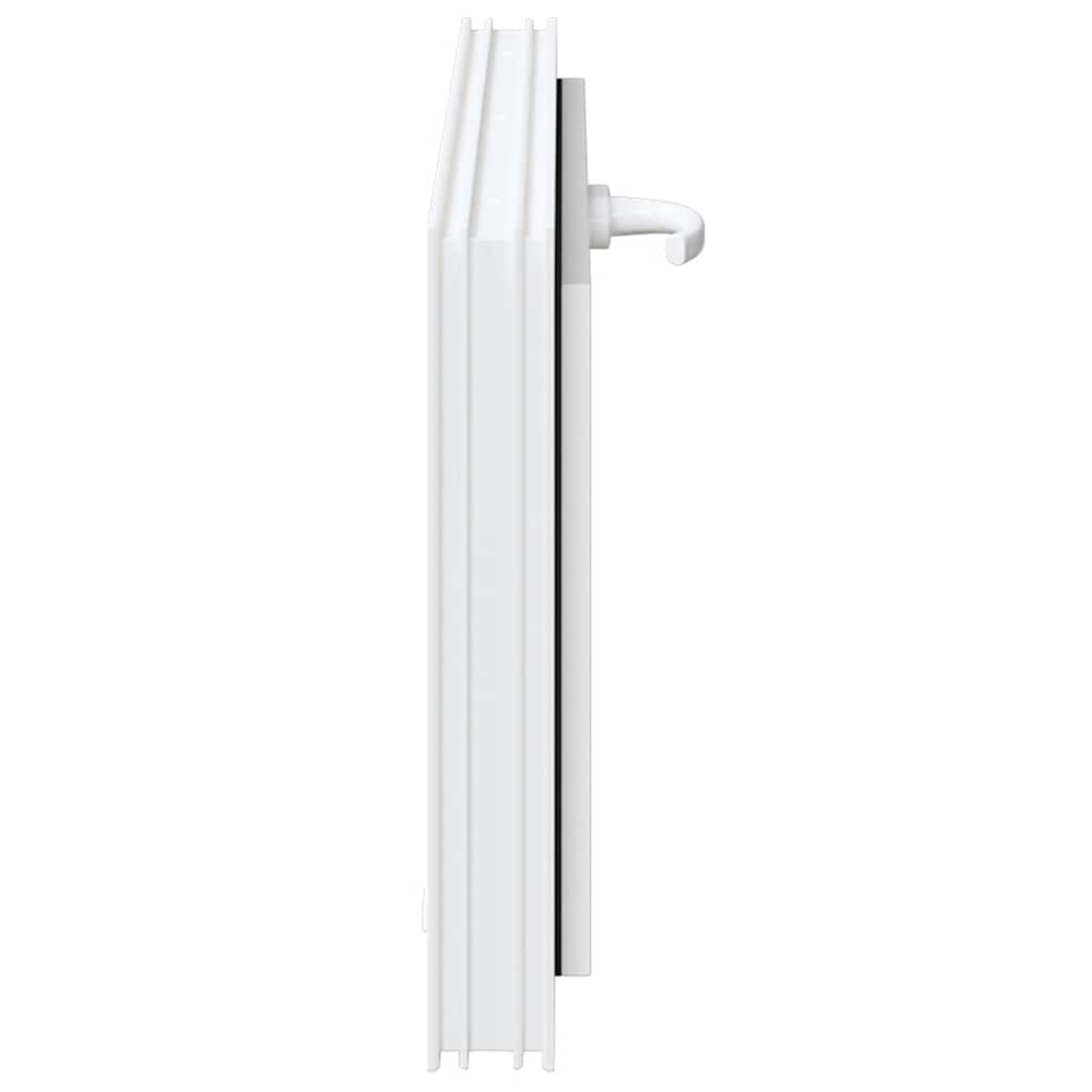 Fereastră de subsol „RISOR” 80x40 cm înclinat 3 geam alb GartenMobel Dekor