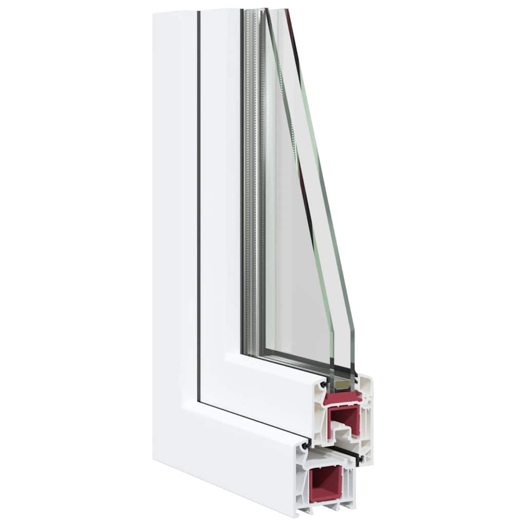 Fereastră de subsol RISOR 100x40 cm înclinat 2 geam alb GartenMobel Dekor