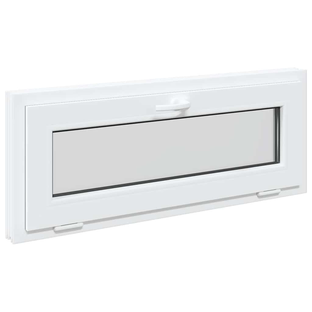 Fereastră de subsol RISOR 100x40 cm înclinat 2 geam alb GartenMobel Dekor