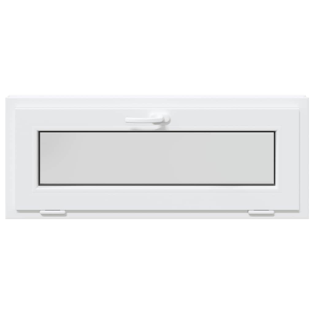 Fereastră de subsol RISOR 100x40 cm înclinat 2 geam alb GartenMobel Dekor