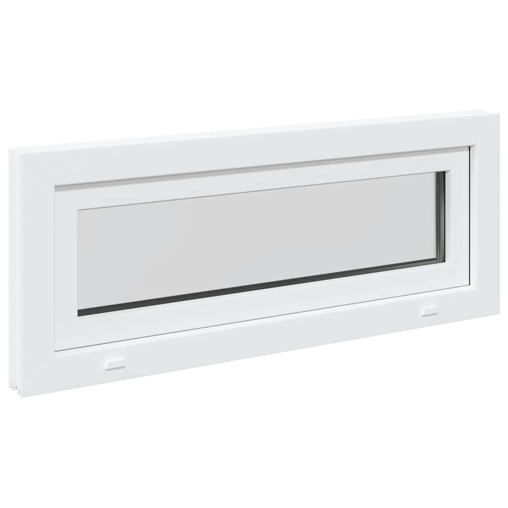 Fereastră de subsol RISOR 100x40 cm înclinat 2 geam alb GartenMobel Dekor