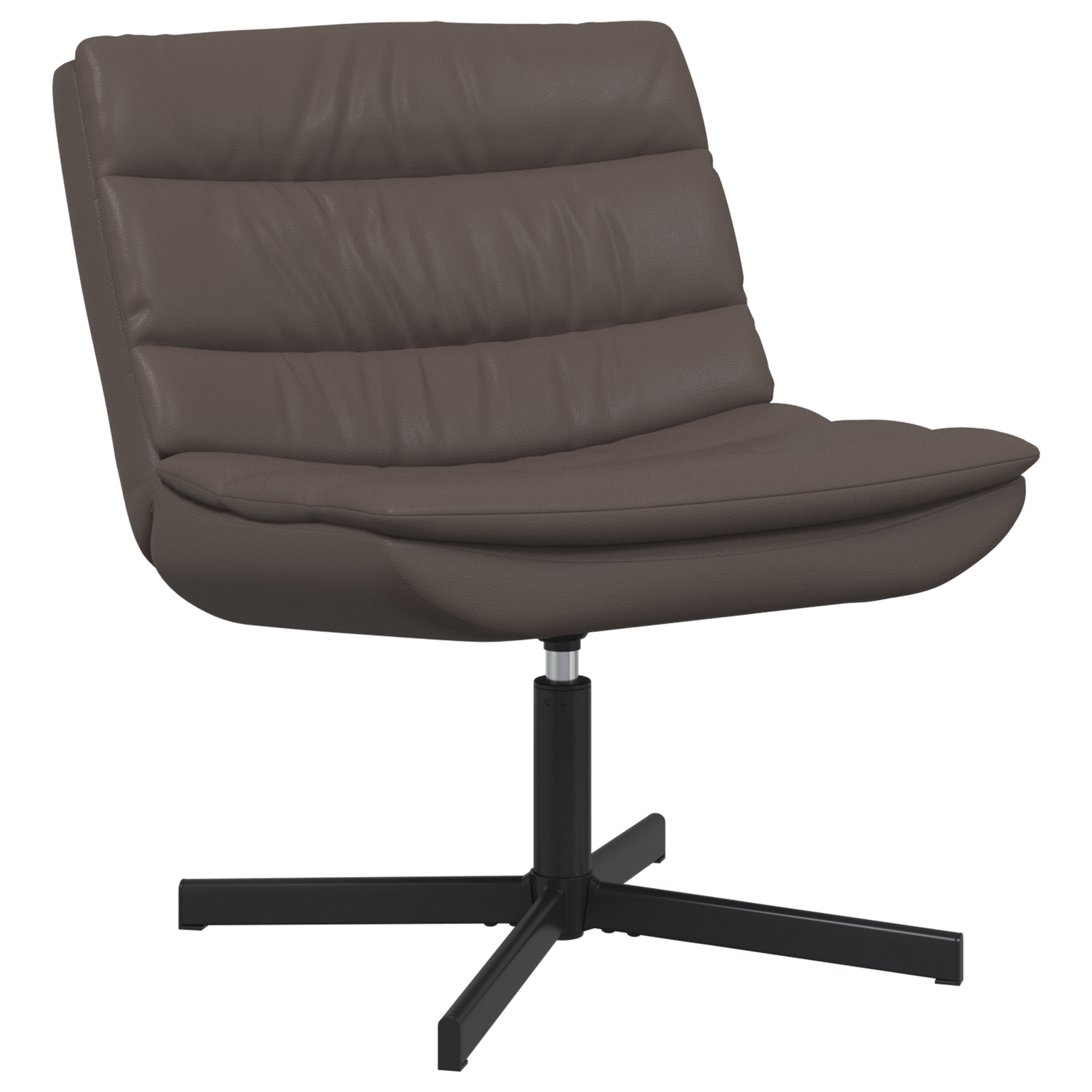 Scaun Pivotant Maro Chocolate Piele artificială Mediu Ergonomic GartenMobel Dekor