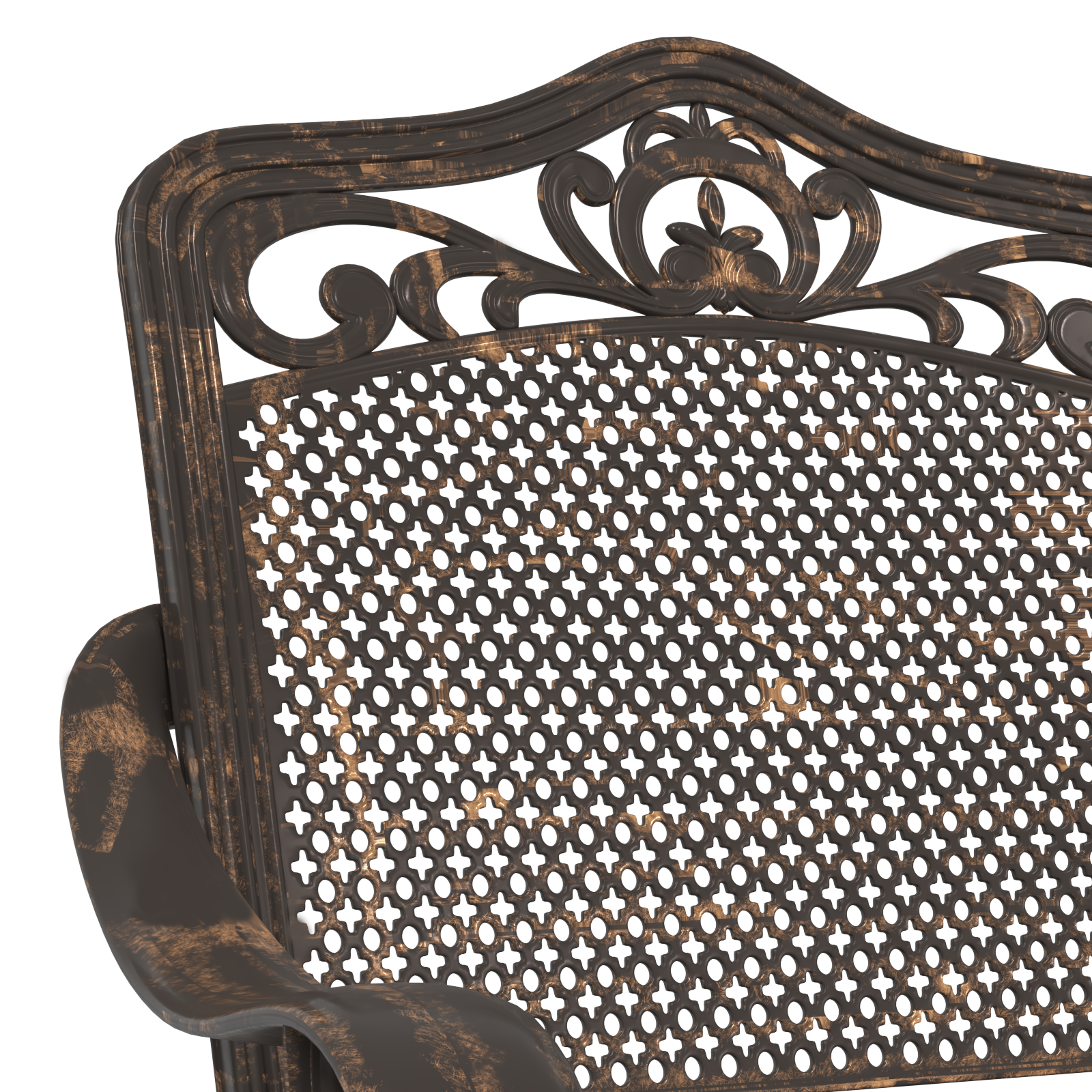 Set scaune de grădină, 2 buc., bronze, aluminiu turnat GartenMobel Dekor