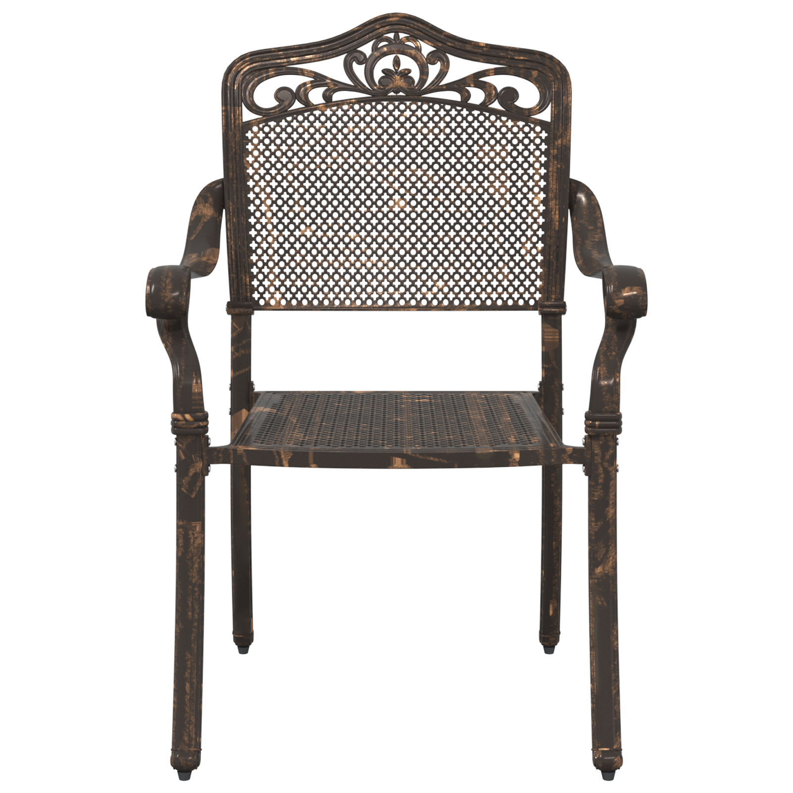 Set scaune de grădină, 2 buc., bronze, aluminiu turnat GartenMobel Dekor