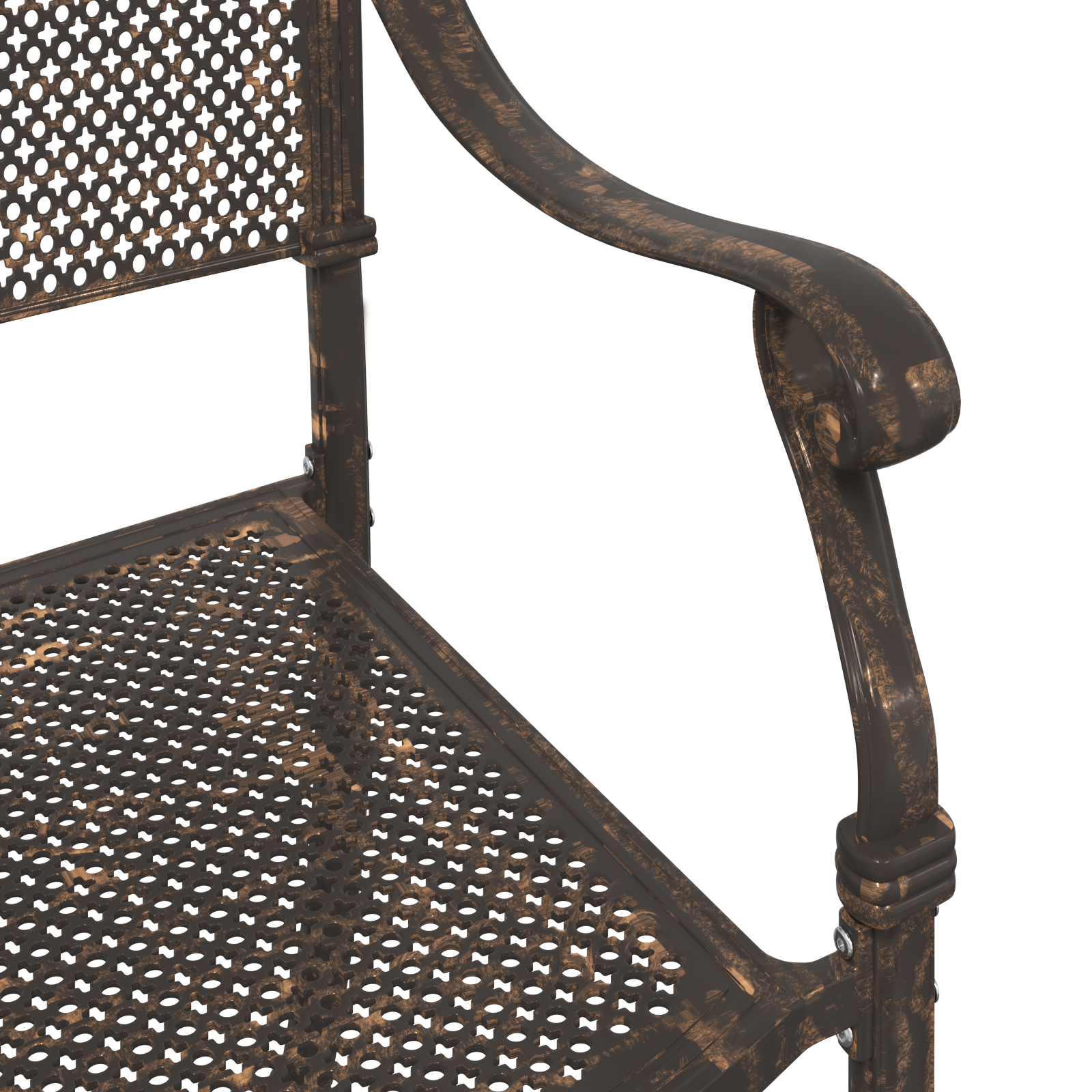 Set scaune de grădină, 2 buc., bronze, aluminiu turnat GartenMobel Dekor