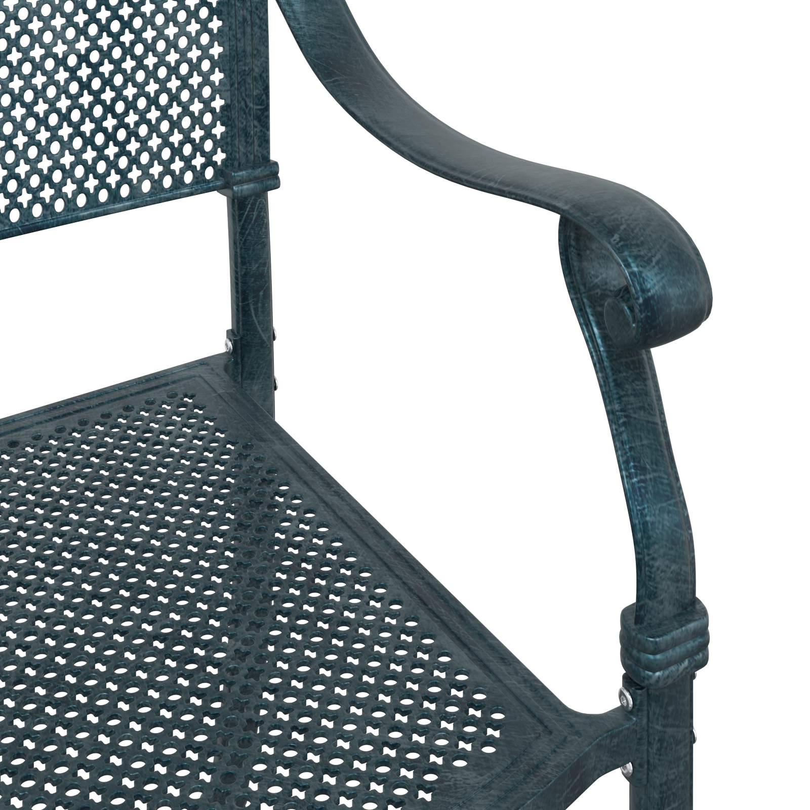 Set scaune de grădină, 2 buc., verde, aluminiu turnat GartenMobel Dekor