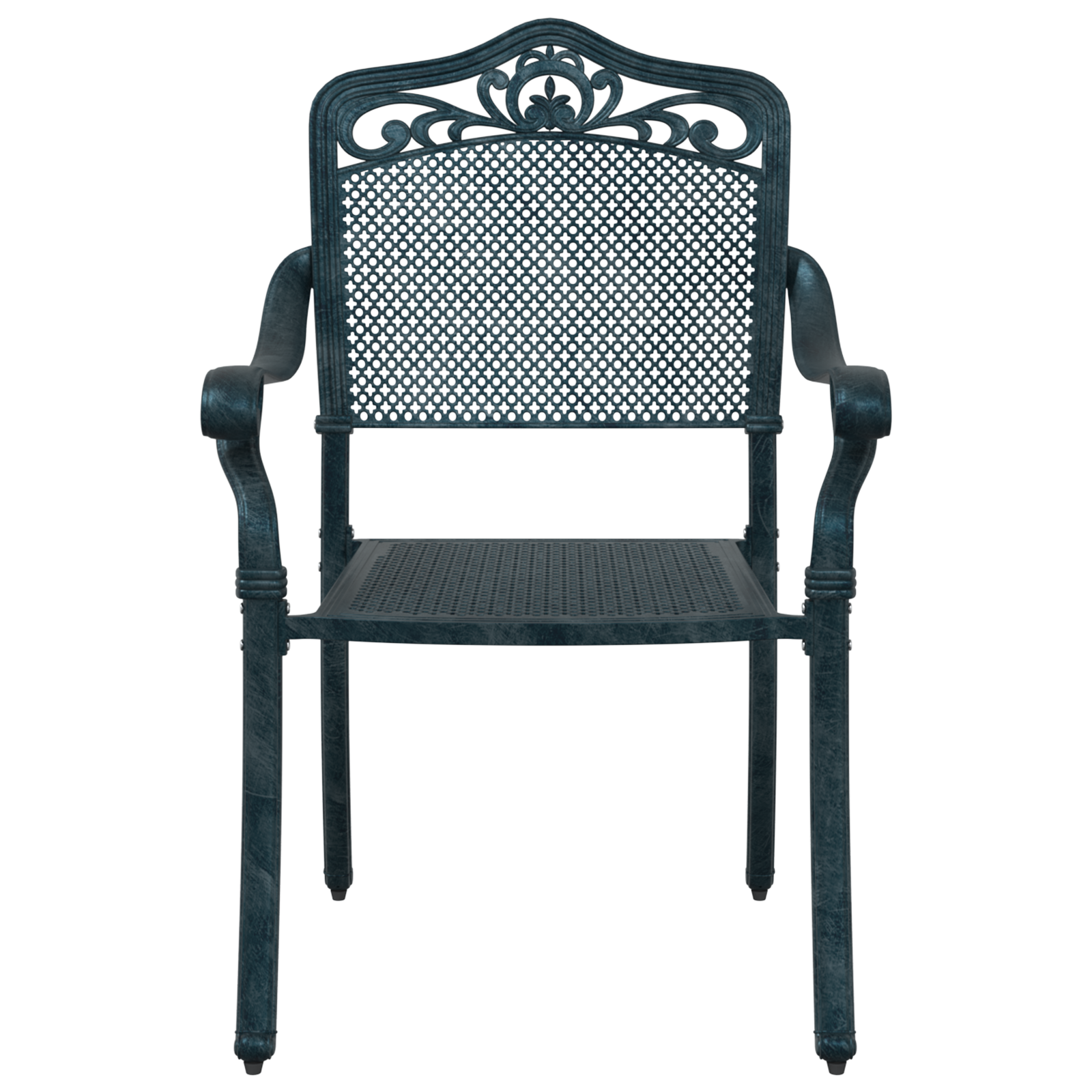 Set scaune de grădină, 2 buc., verde, aluminiu turnat GartenMobel Dekor