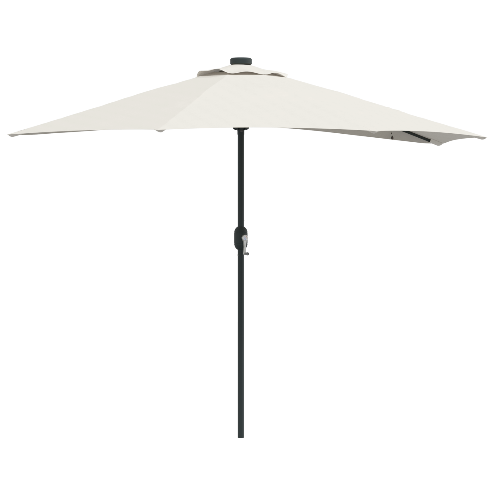 Umbrela de grădină Half cu suport din aluminiu Bej 294 cm GartenMobel Dekor