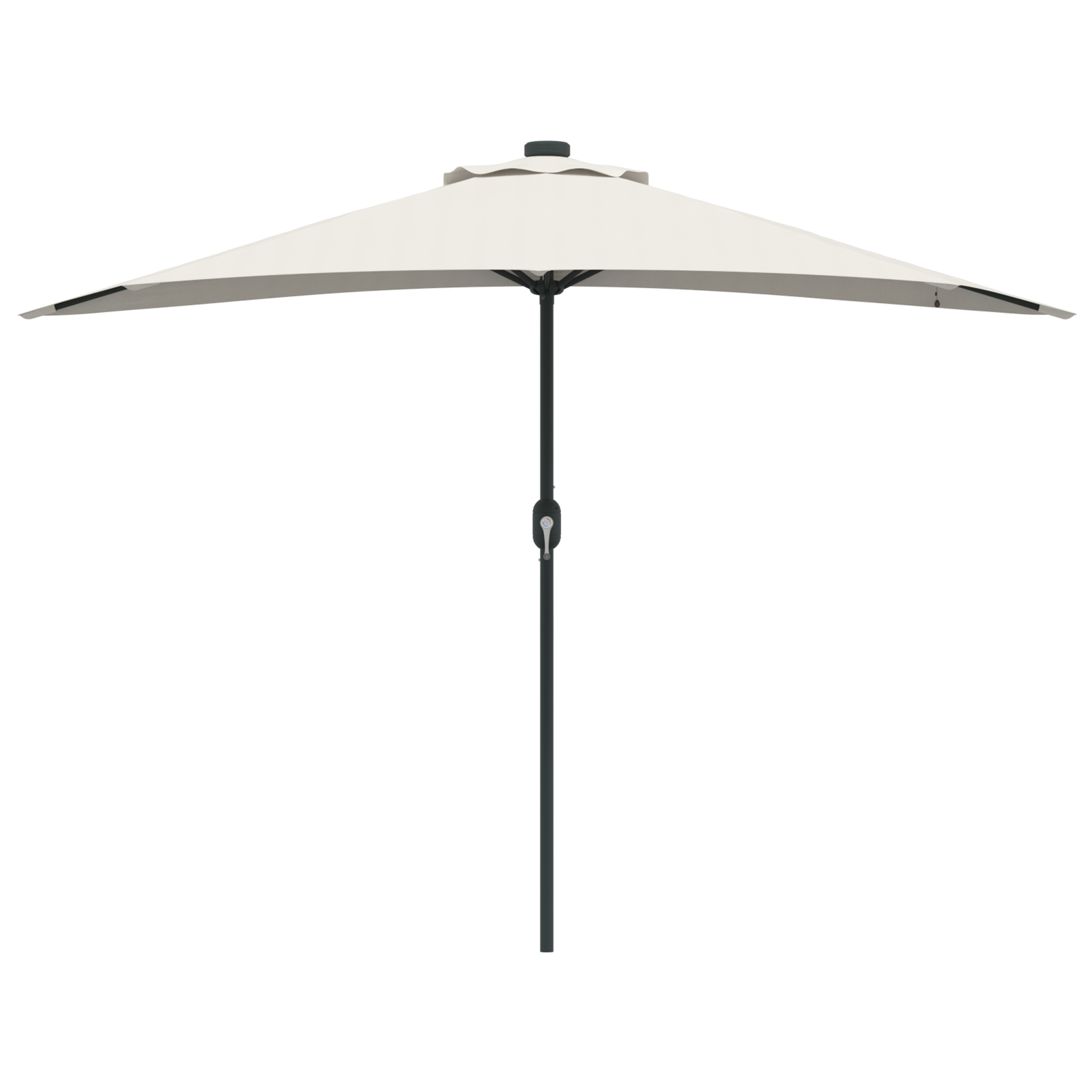 Umbrela de grădină Half cu suport din aluminiu Bej 294 cm GartenMobel Dekor