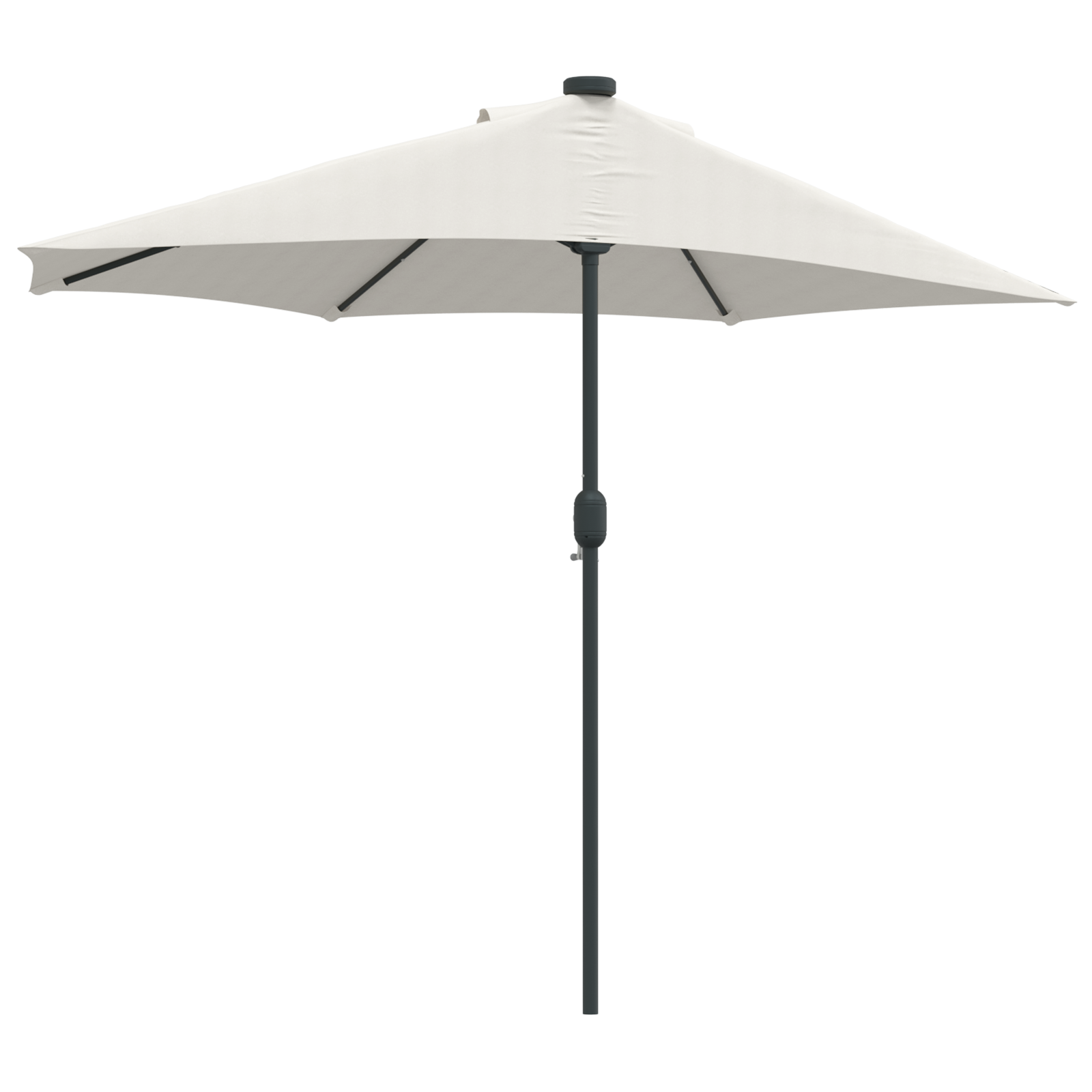 Umbrela de grădină Half cu suport din aluminiu Bej 294 cm GartenMobel Dekor