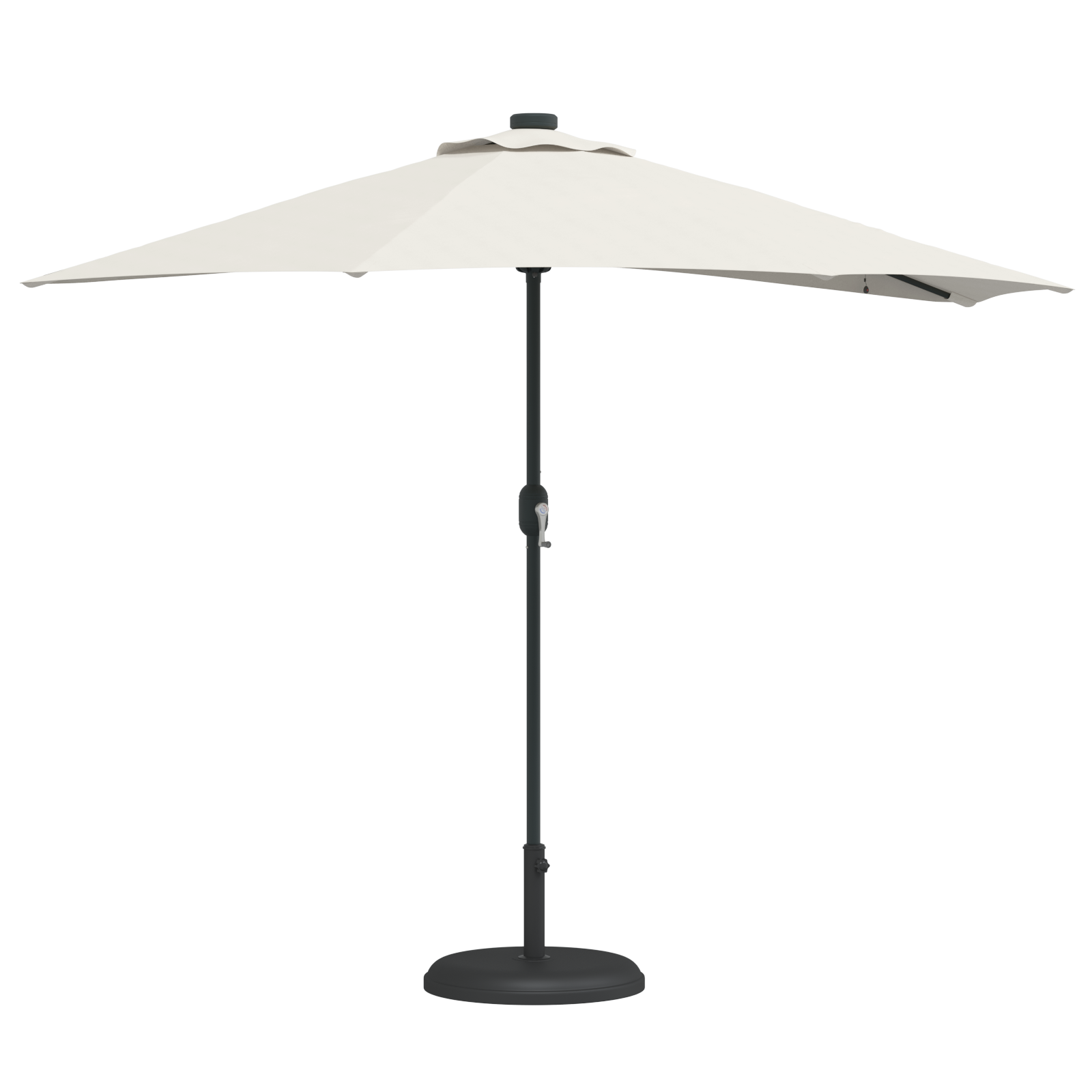 Umbrela de grădină Half cu suport din aluminiu Bej 294 cm GartenMobel Dekor