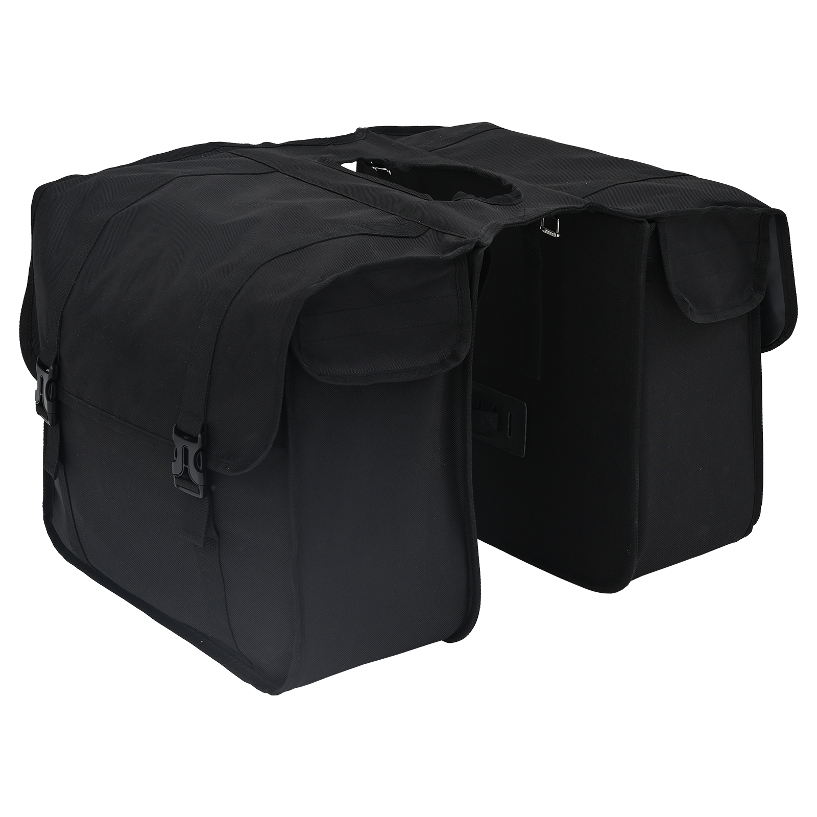 Geantă dublă de bicicletă 48 L Negru GartenMobel Dekor