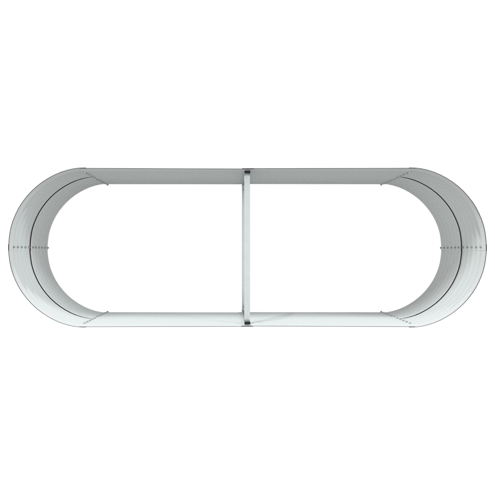 Pat Ridicat pentru Grădină Maro 240x80x81 cm din Oțel Galvanizat GartenMobel Dekor