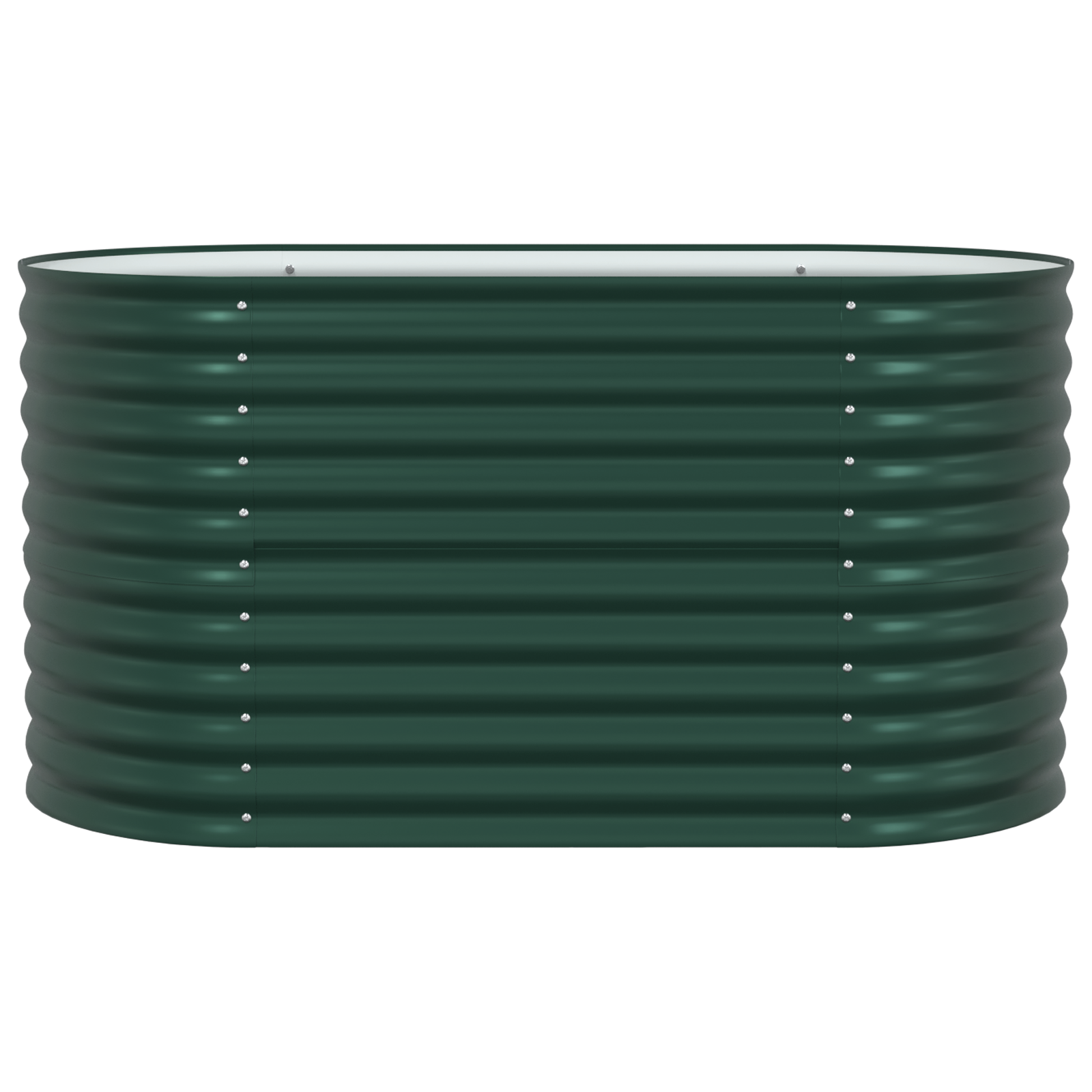 Pat Ridicat pentru Grădină Verde 160x80x81 cm din Oțel Galvanizat GartenMobel Dekor