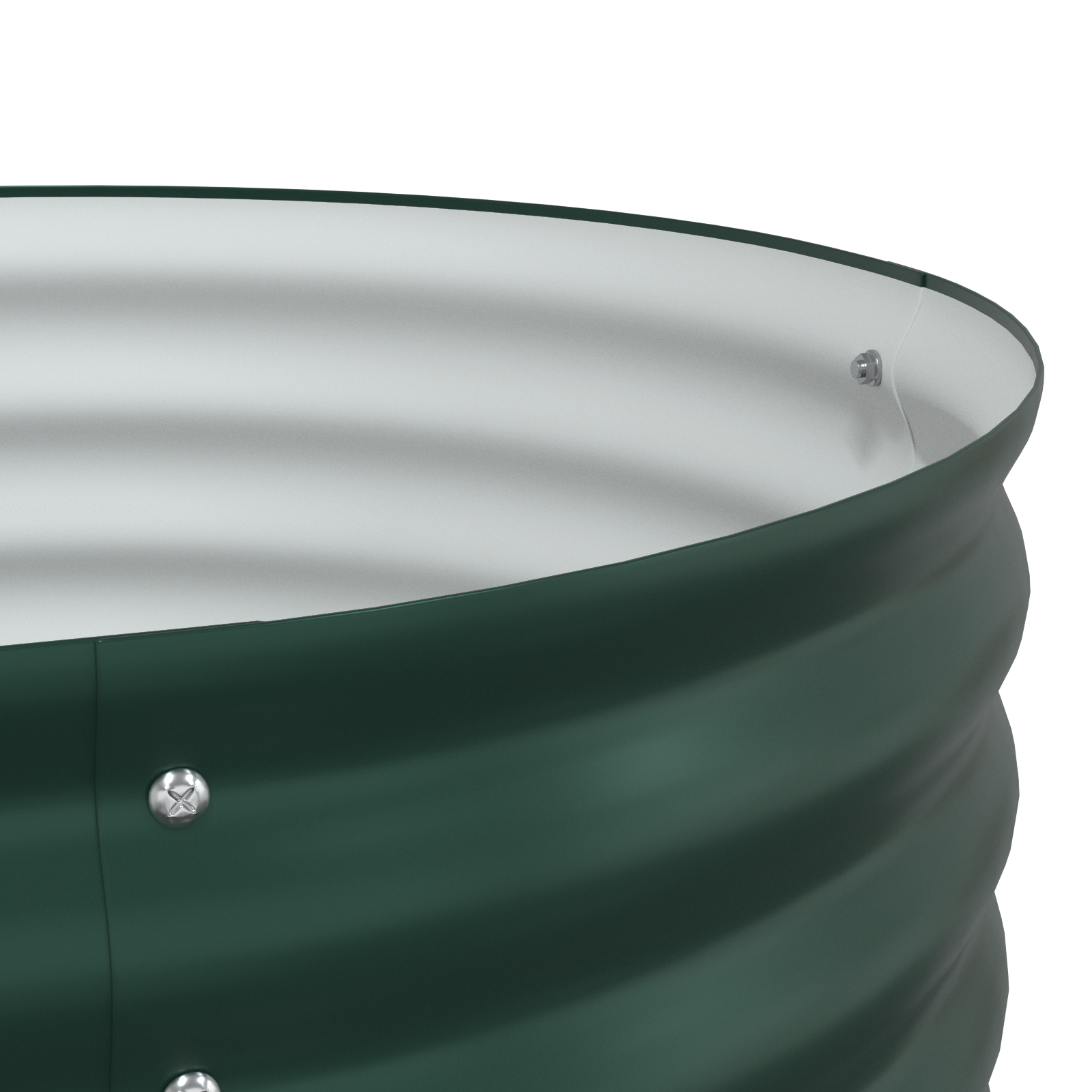 Pat Ridicat pentru Grădină Verde 160x80x81 cm din Oțel Galvanizat GartenMobel Dekor