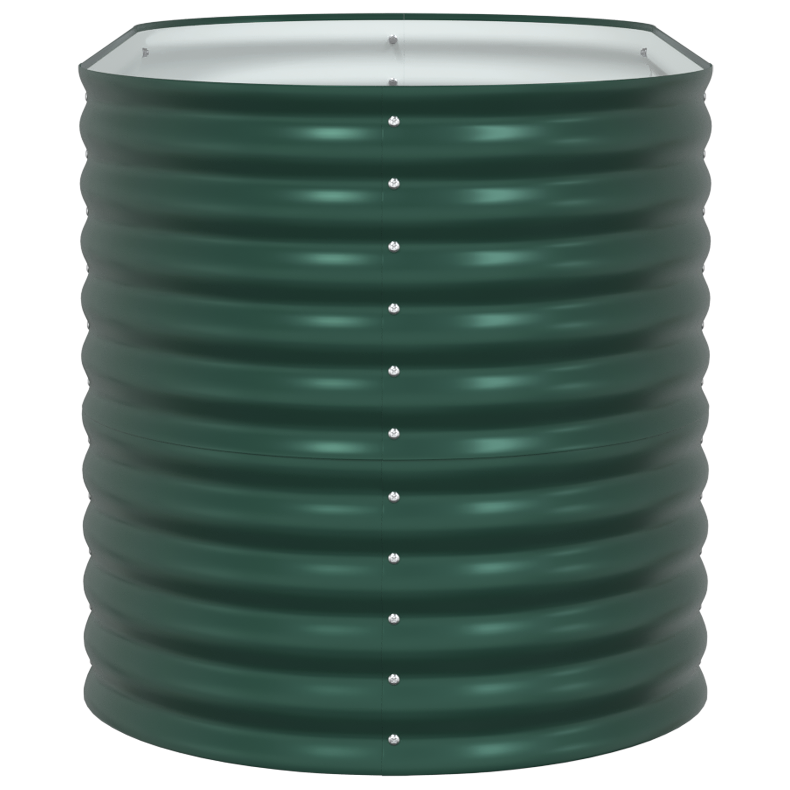 Pat Ridicat pentru Grădină Verde 160x80x81 cm din Oțel Galvanizat GartenMobel Dekor