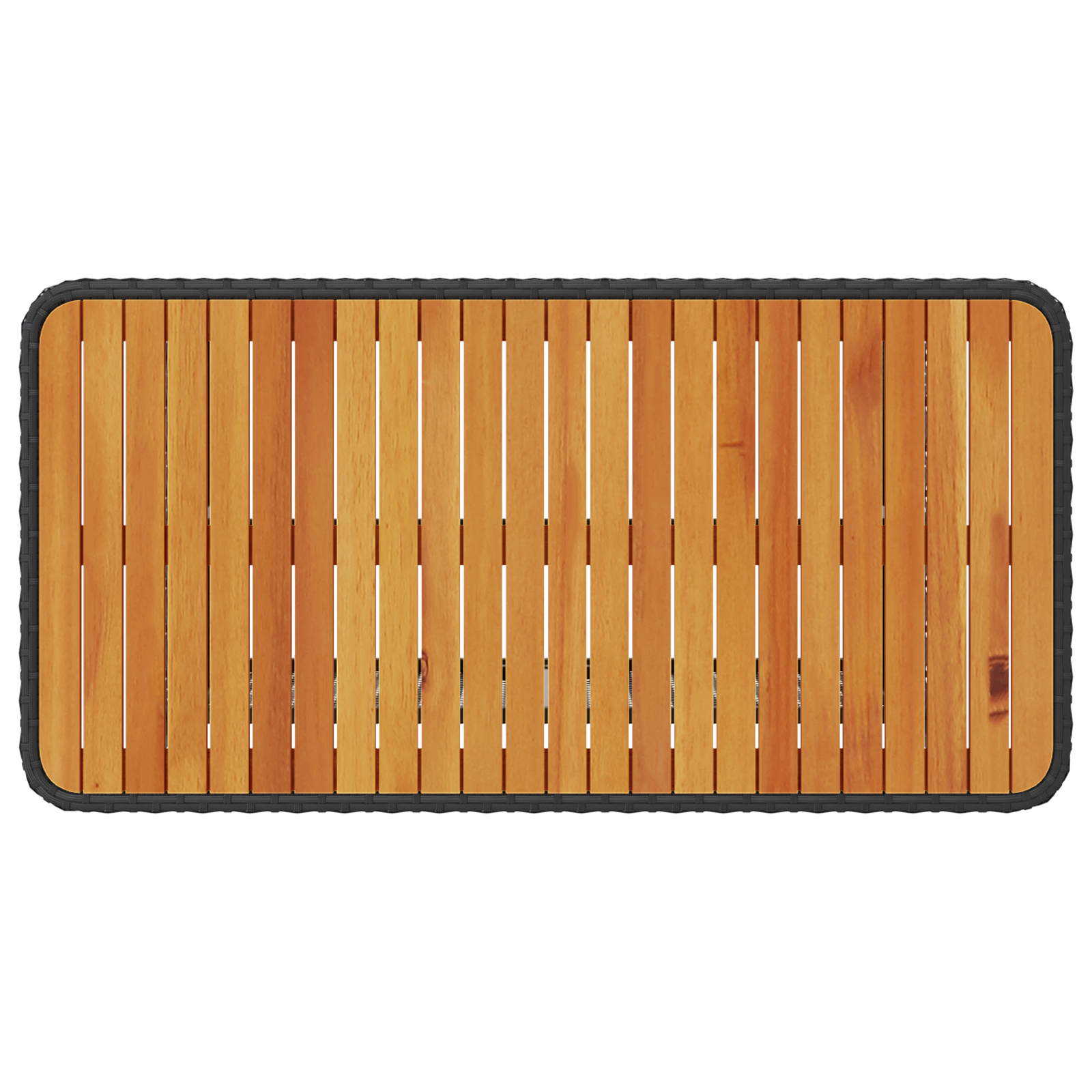 Set Masă Grădină 4 Piese cu Perne Negru Poliratan Acacia GartenMobel Dekor