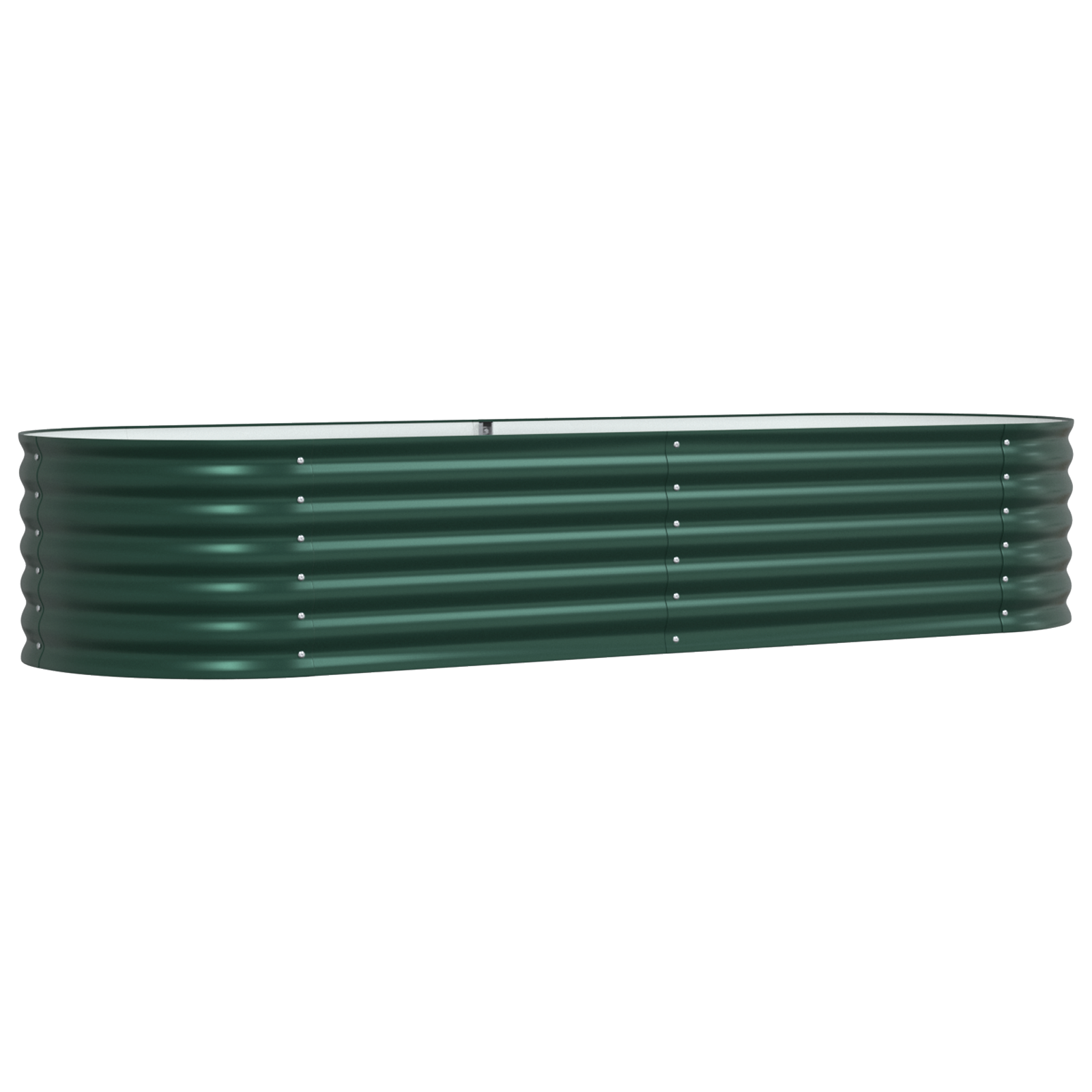 Pat Ridicat pentru Grădină  Verde 240x80x44 cm din Oțel Galvanizat GartenMobel Dekor
