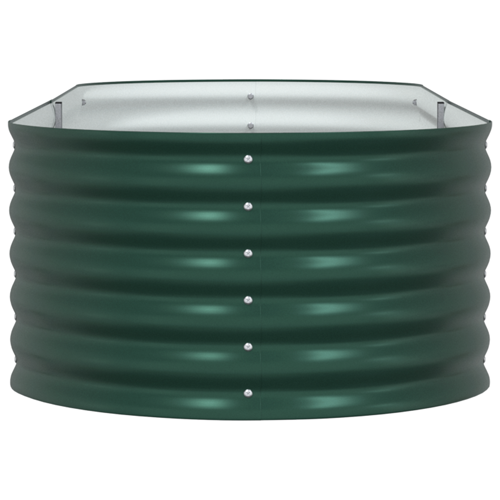 Pat Ridicat pentru Grădină  Verde 240x80x44 cm din Oțel Galvanizat GartenMobel Dekor